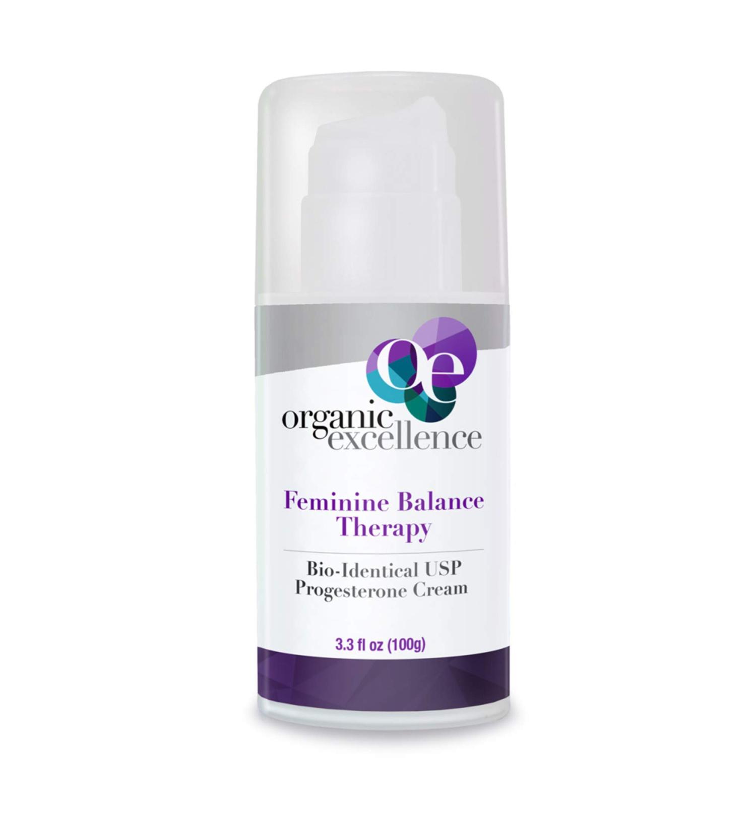 Feminine Balance Therapy - Bio-Identical Progesterone Cream (3 oz) - Support Hormonal Health - Buy Online on GoSupps.com