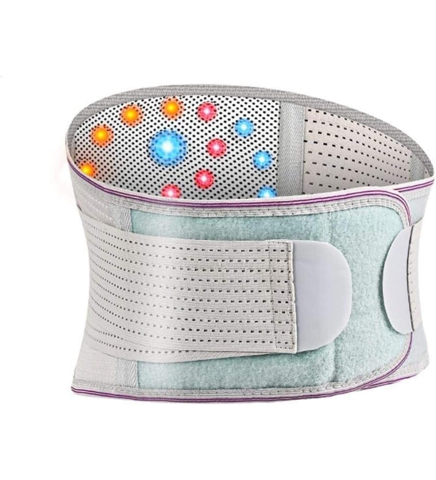 Self-Warming Adjustable Lumbar Support Belt for Back Pain Relief | Magnetic Therapy Back Bandage for Herniated Disc - XXL - Buy Online on GoSupps.com