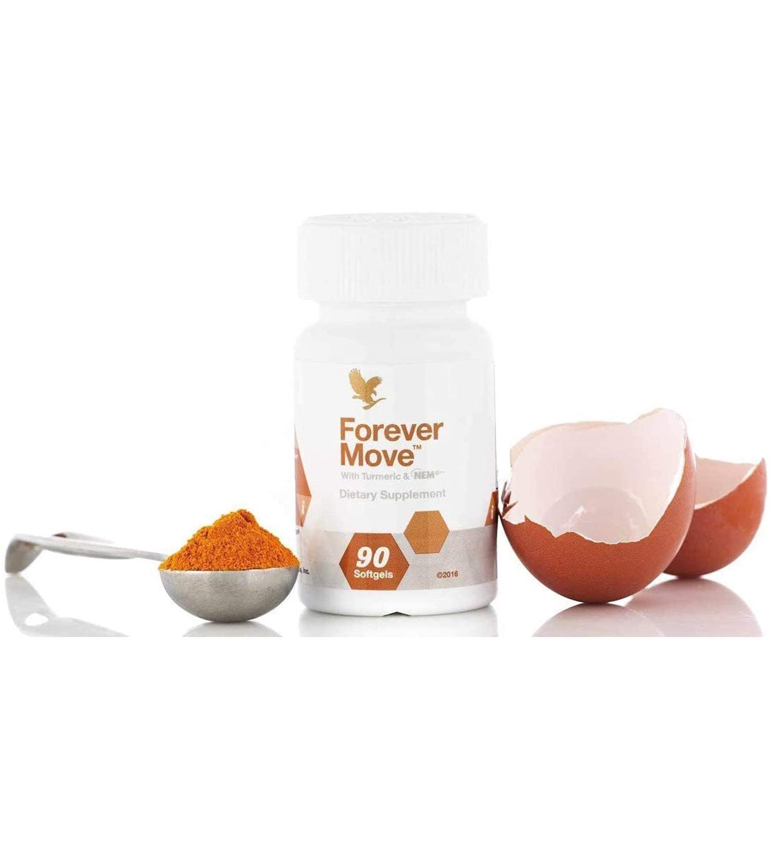 Forever Move - Advanced Joint & Muscle Supplement | NEM & BioCurc for Comfort Flexibility & Recovery | Gluten-Free | 90 Softgels - International Shipping Available - Buy Online on GoSupps.com