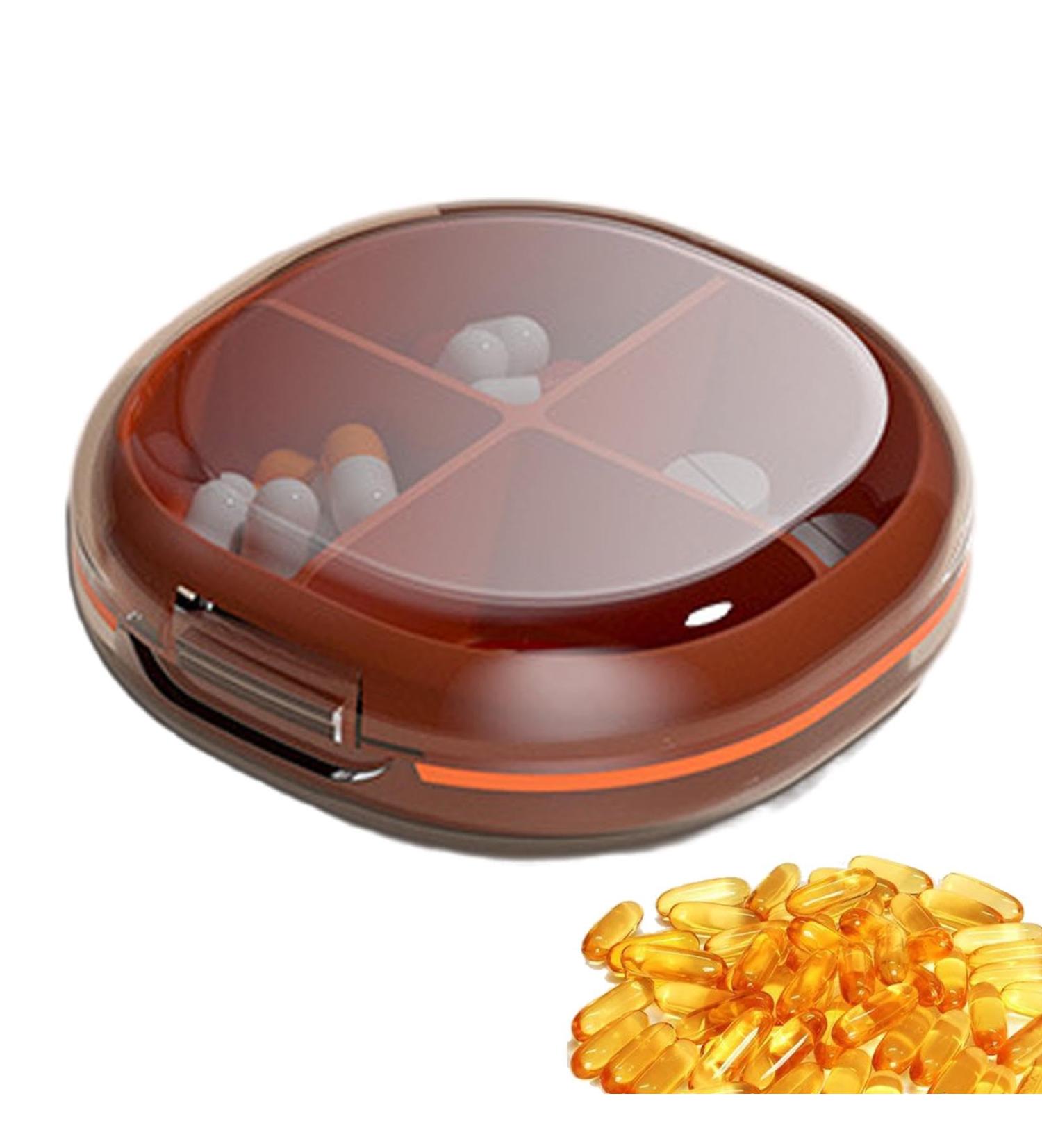 Travel Pill Organizer - Daily Meds Storage Container for Trips & Dietary Supplements - Buy Online on GoSupps.com