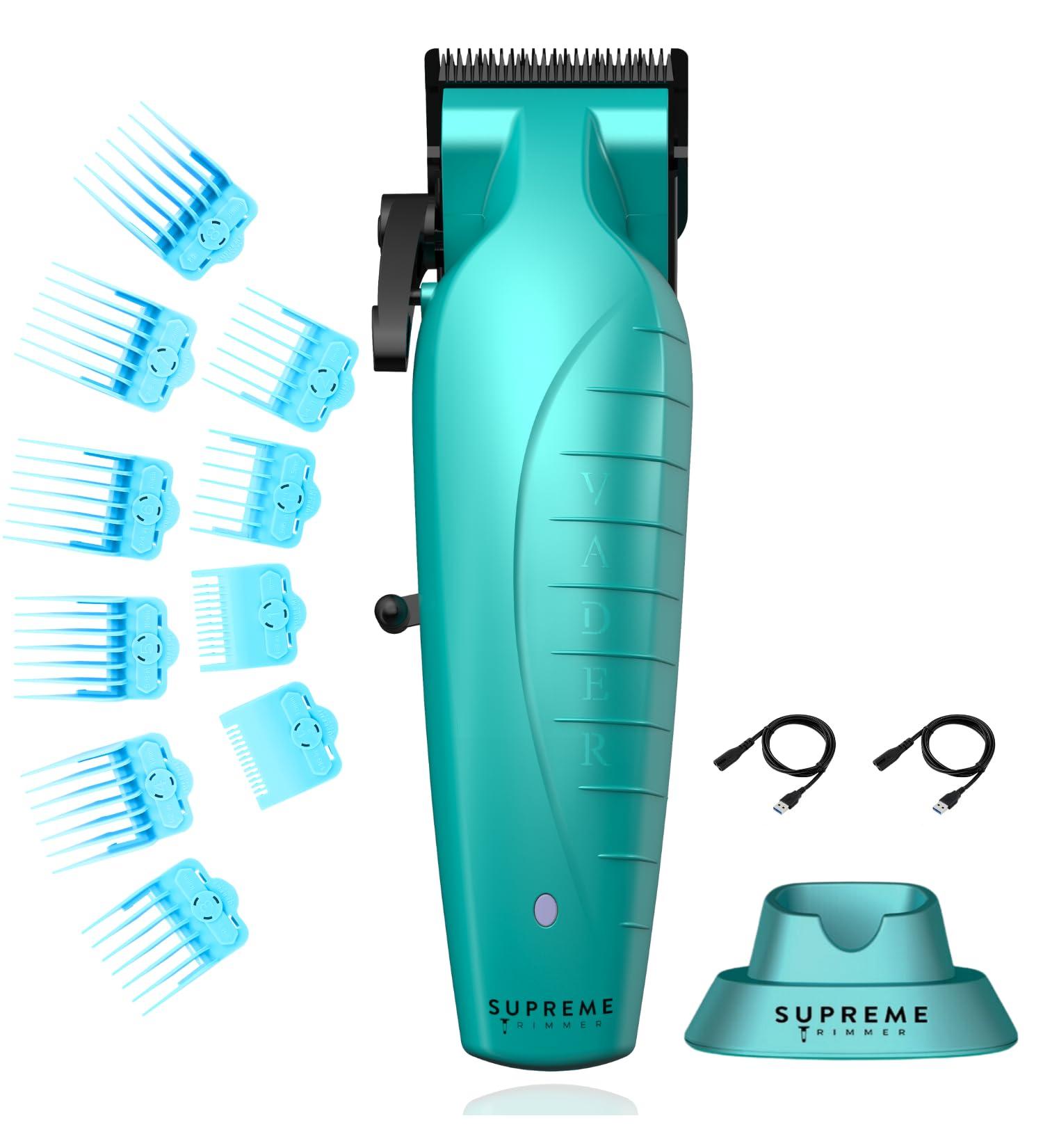 Supreme Trimmer Vader Clipper STC5098 | 7500 RPM Hair Trimmer with DLC Taper Blade | 210 Min Run Time | Professional Barber Clipper | Light Blue - Buy Online on GoSupps.com