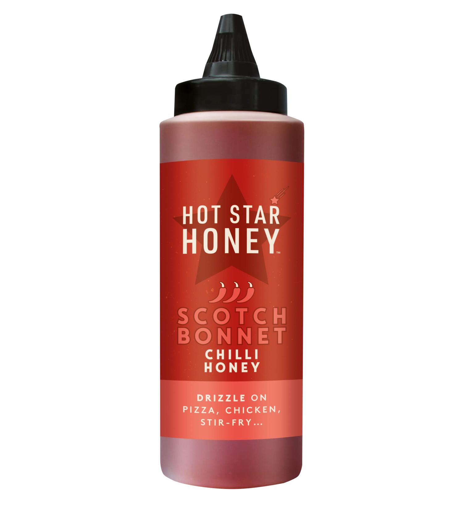 Hot Star Honey Chilli Sauce | Handcrafted Scotch Bonnet 340g | Perfect for Chicken, Pizza & Pasta - Buy Online on GoSupps.com