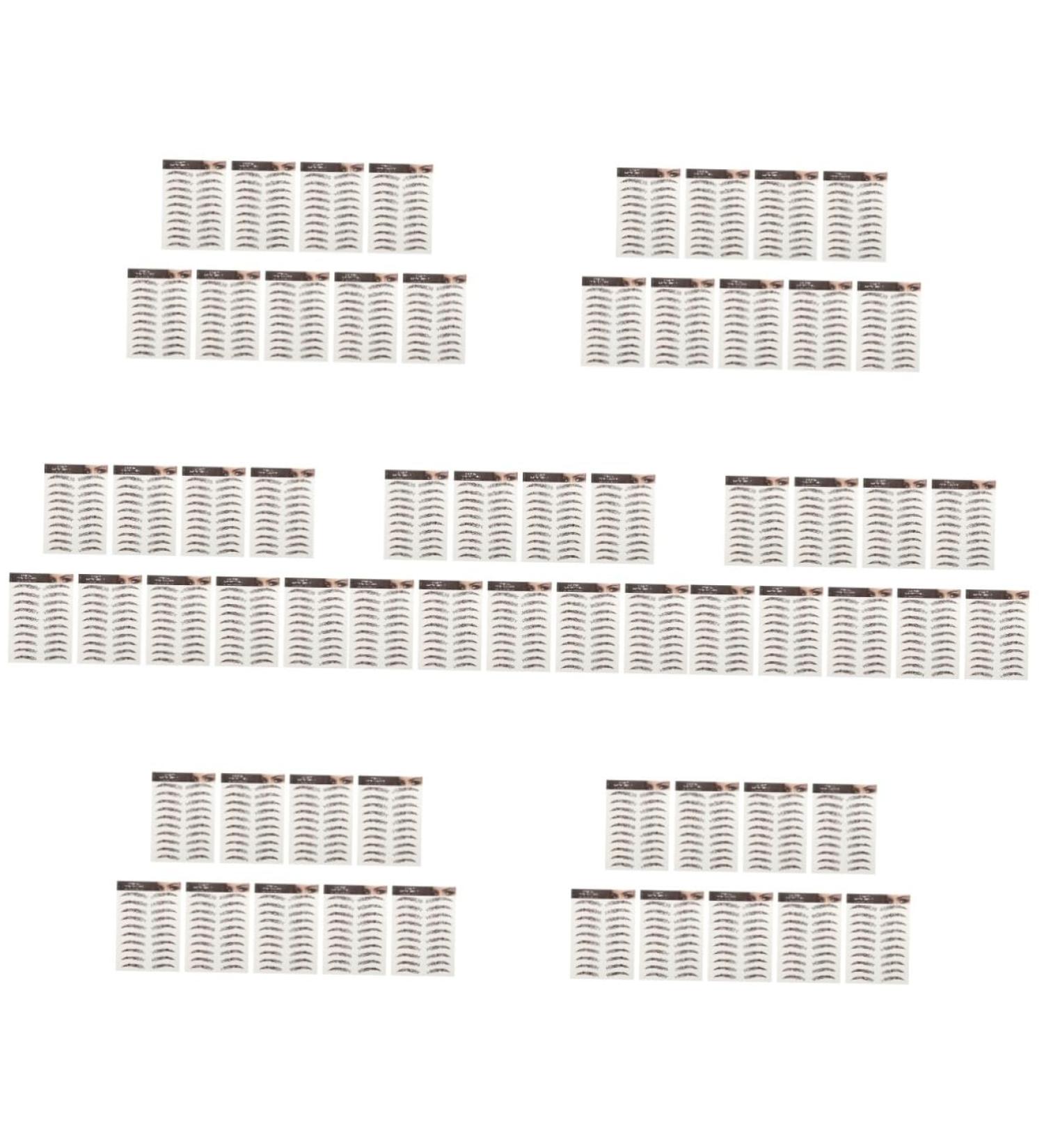 Beavorty 63 Sheets Waterproof Eyebrow Stickers Eyebrow Tools Fake Eyebrow Stickers Hair Template 6d - Buy Online on GoSupps.com