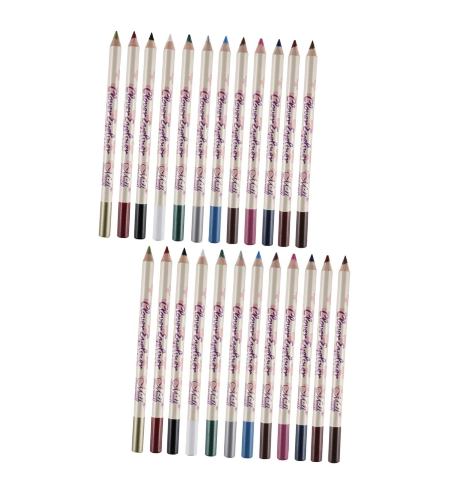 IWOWHERO 24 Pcs Eyeshadow Pen Eyeliner Pencils Blue Eye Shadow Pencil Crayon Eyeliner Waterproof - Buy Online on GoSupps.com