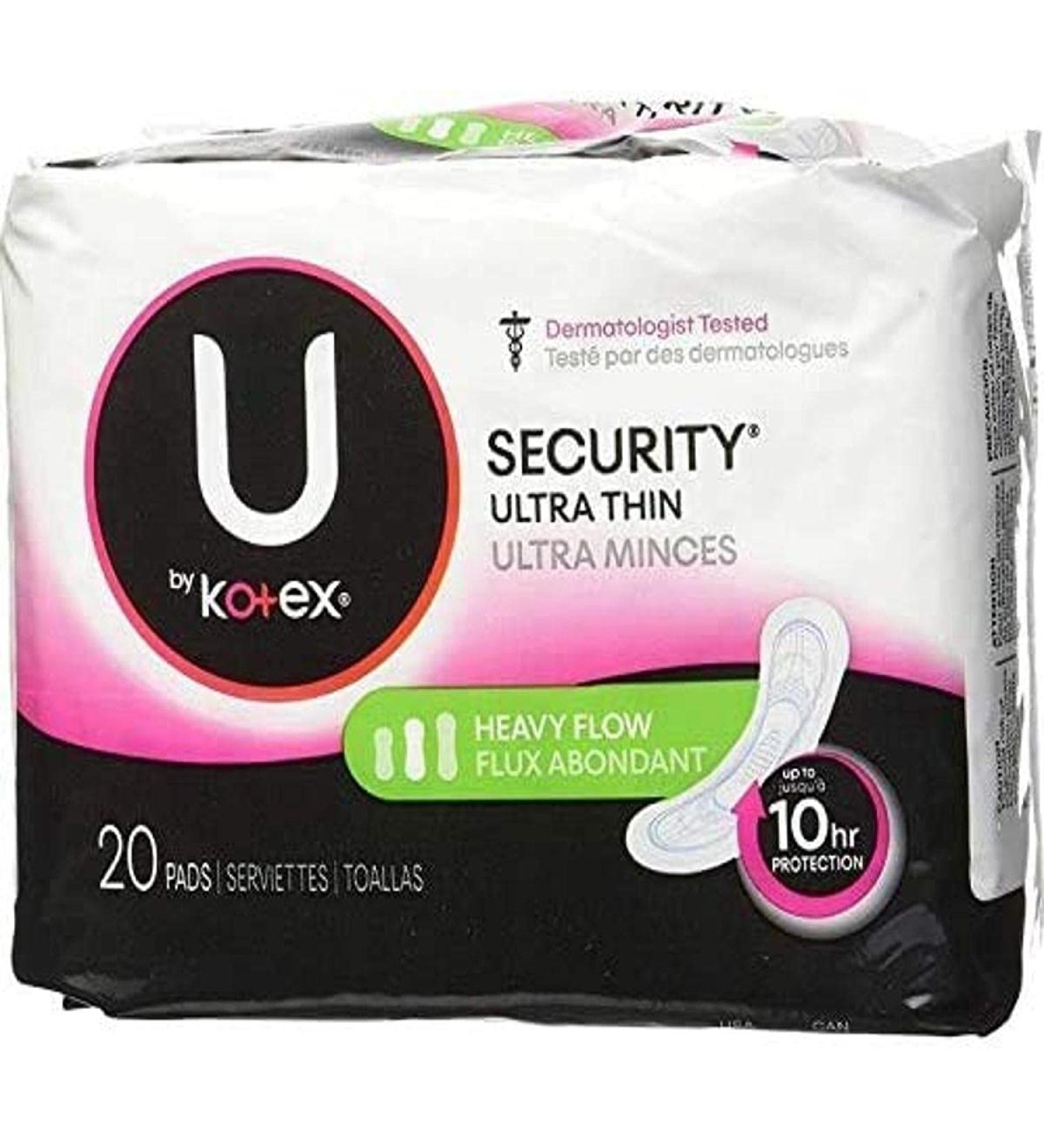 Kotex Kotex Security Ultra Thin Pads Long 20 Each, 3 Count