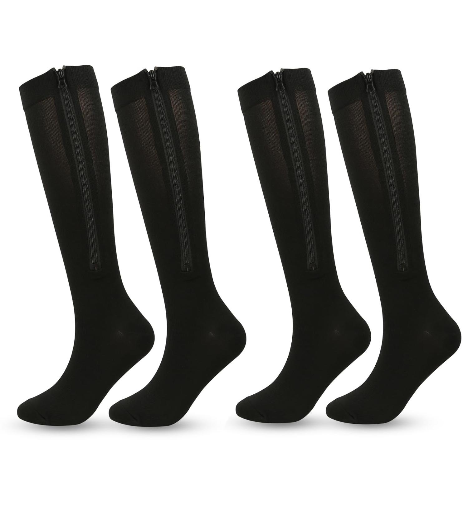 Premium MDRCG Zipper Compression Stockings - XL Compression Socks for Men & Women | Comfort & Support - Buy Online on GoSupps.com