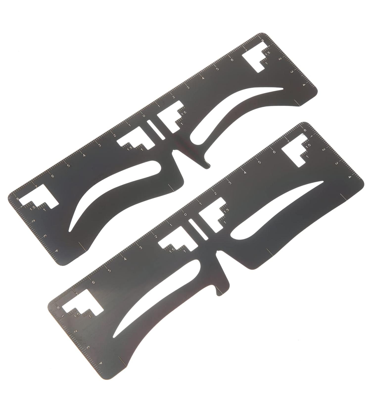 Housoutil 2pcs Eyebrow Ruler Shoelace Charms Eyebrow Makeup Tool Brow Tool Brow Shaping Ruler Labeling Balance - Buy Online on GoSupps.com