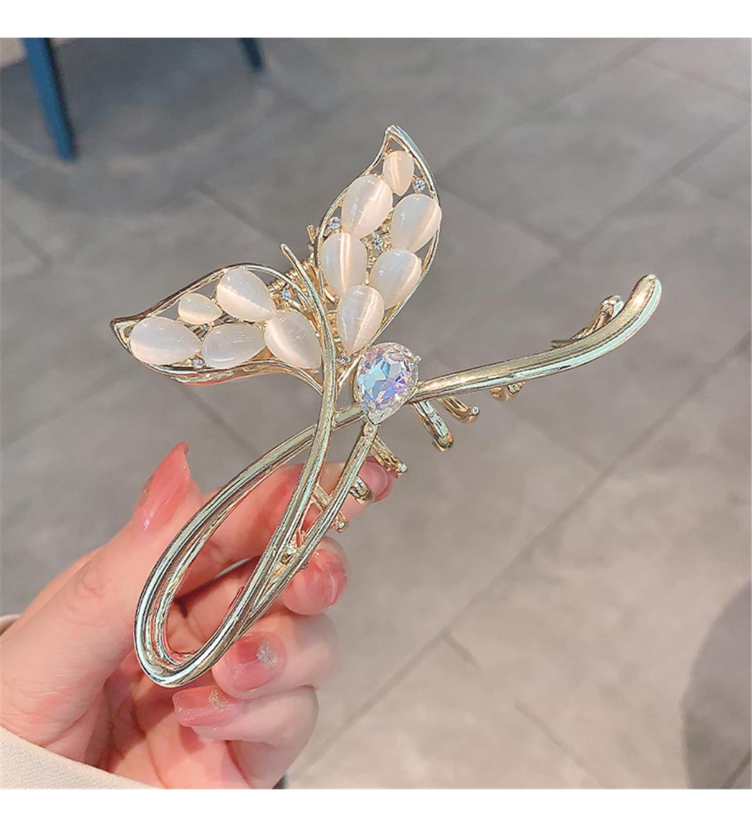 Hair Pins For Women Fish Tail Hair Claw Clip Exquisite Crystal Pearl Hair Clip Hairgrip Barrette For Women's Hair Accessories Jewelry (Color : S 5) - Buy Online on GoSupps.com