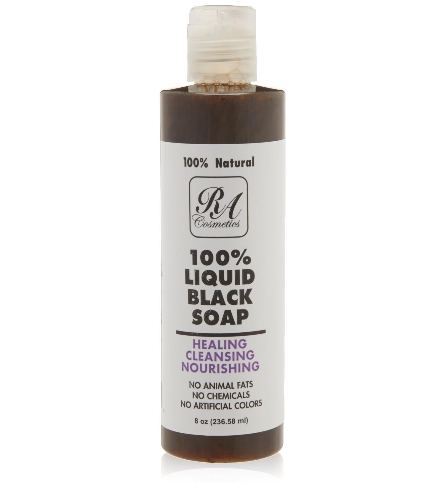 Buy RA COSMETICS 100% African Liquid Natural Black Soap - 8 oz | Authentic Organic Skincare for All Skin Types - International Shipping Available - Buy Online on GoSupps.com