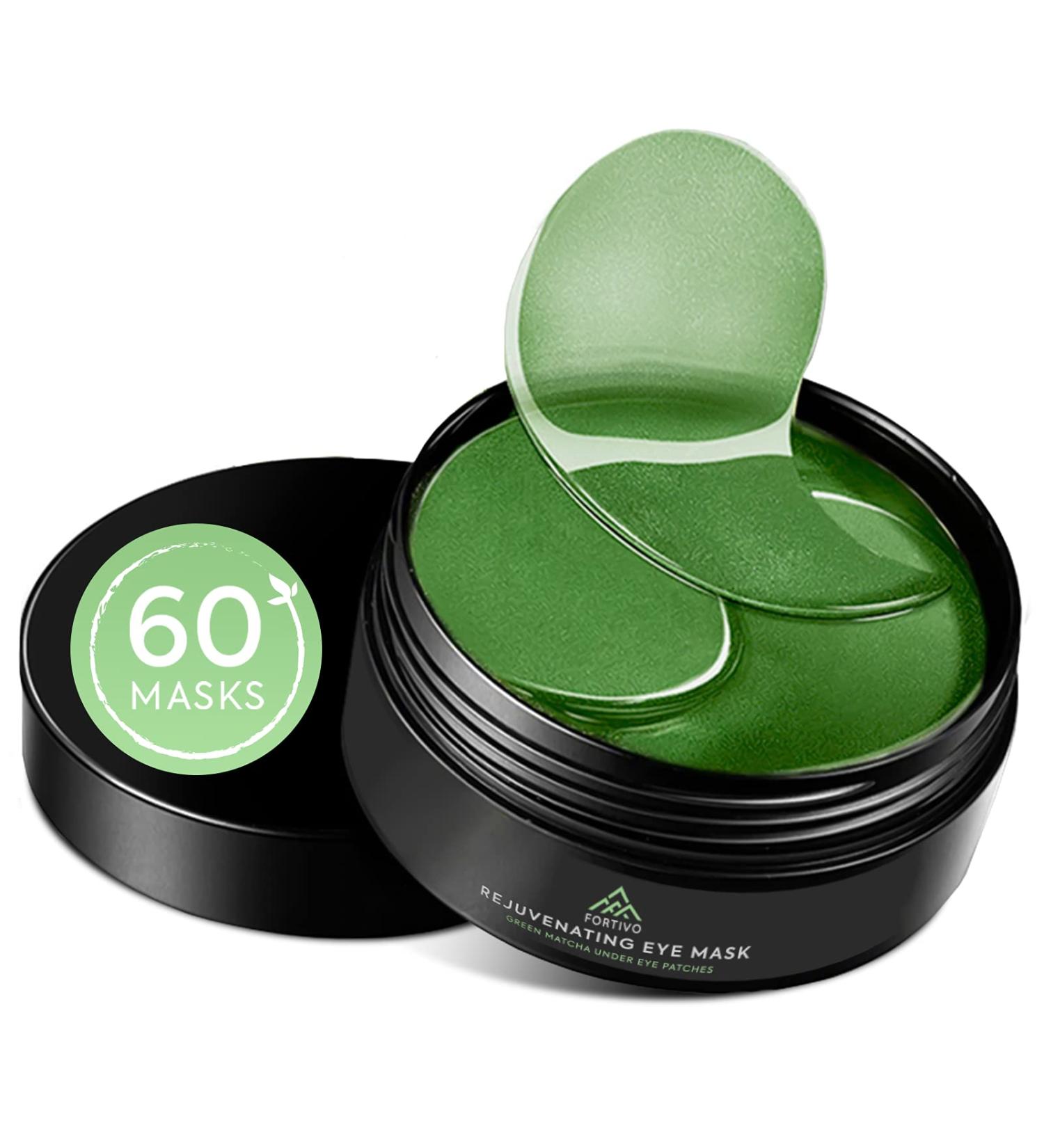 Green Tea Under Eye Gel Patches - Collagen Eye Mask for Dark Circles and Puffiness - Under Eye Pads for Women - Buy Online on GoSupps.com