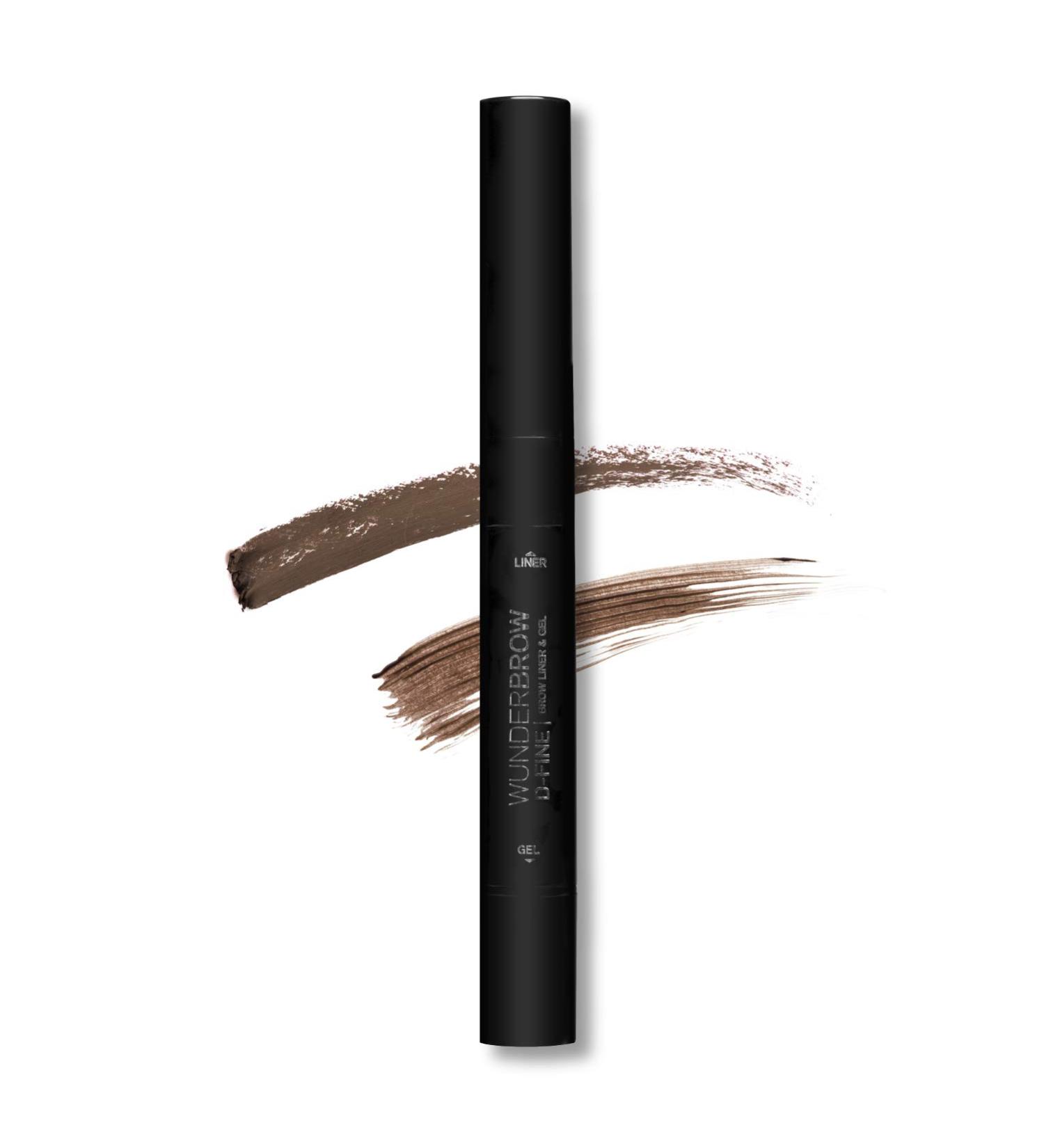 WUNDERBROW D-Fine Brow Pencil & Eyebrow Gel - Brunette (0.007 oz Liner & 0.1 oz Gel) - Buy Online on GoSupps.com