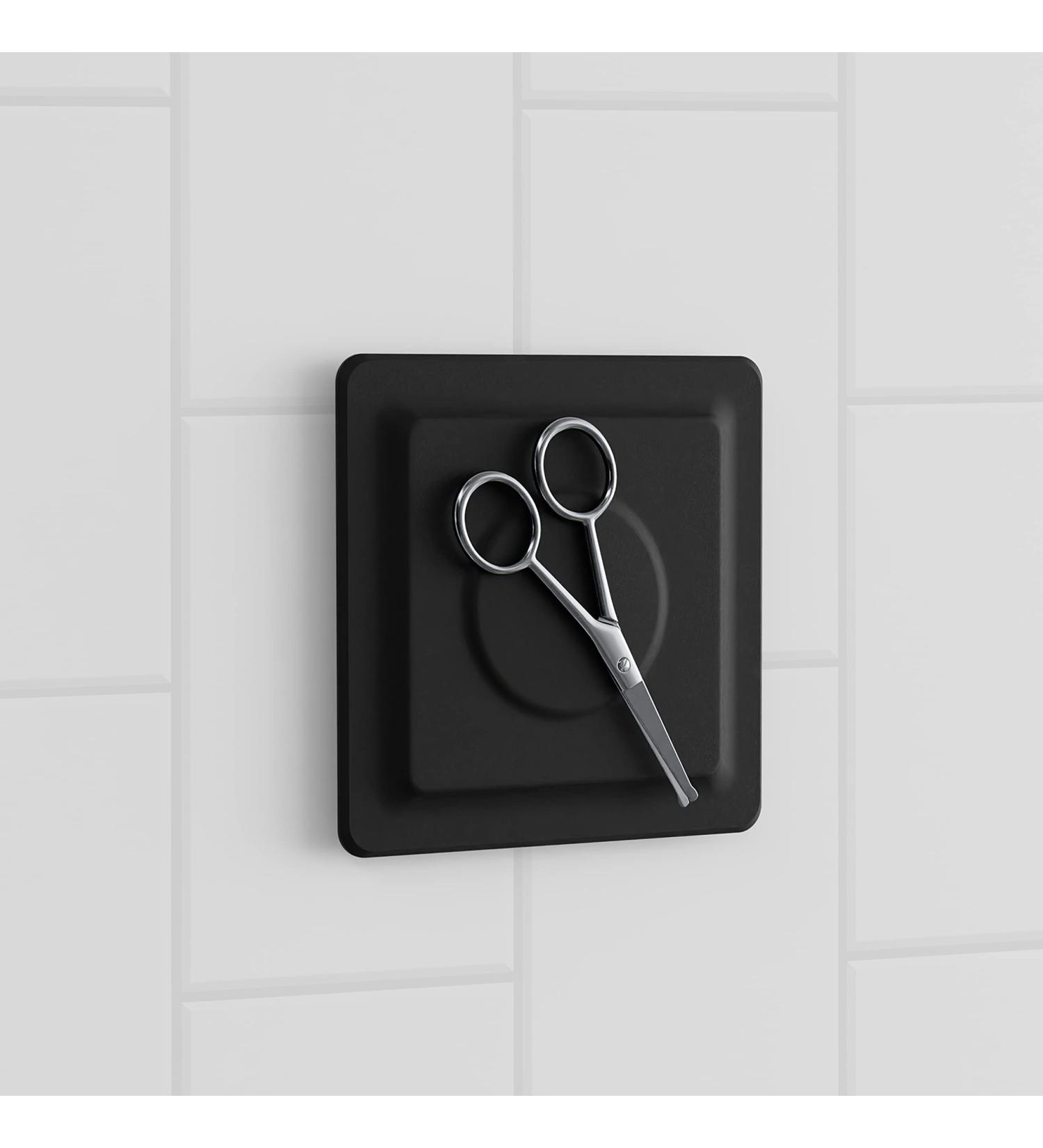 Lobux Magnetic Bathroom Organizer - Self-Adhesive Soft-Touch Silicone Holder for Mirror & Shower - Neodymium Magnet - Stylish Black Storage Solution - Buy Online on GoSupps.com