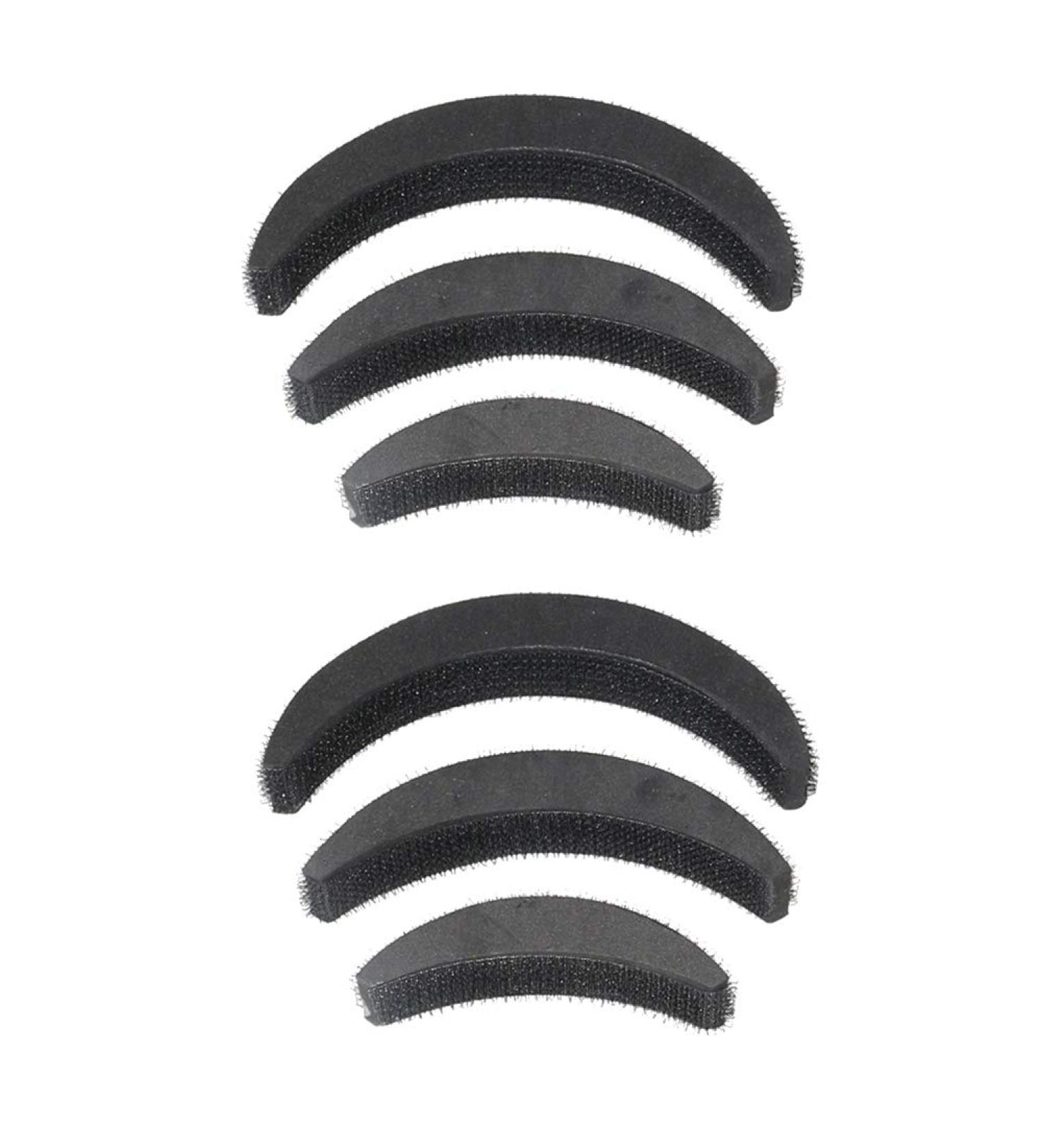 Rachlicy 6-Piece Moon-Shaped Hair Volume Blocks | Beehive Styler Accessories for Women & Girls | Black Hair Styling Tools - Buy Online on GoSupps.com