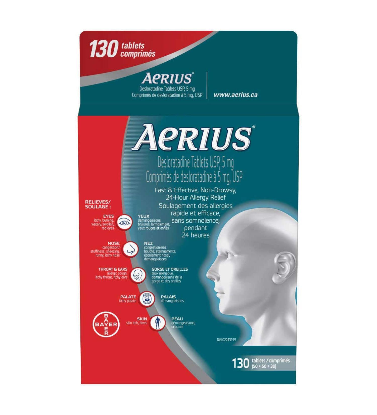Aerius Fast & Effective Non Drowsy 24-Hour Allergy Relief