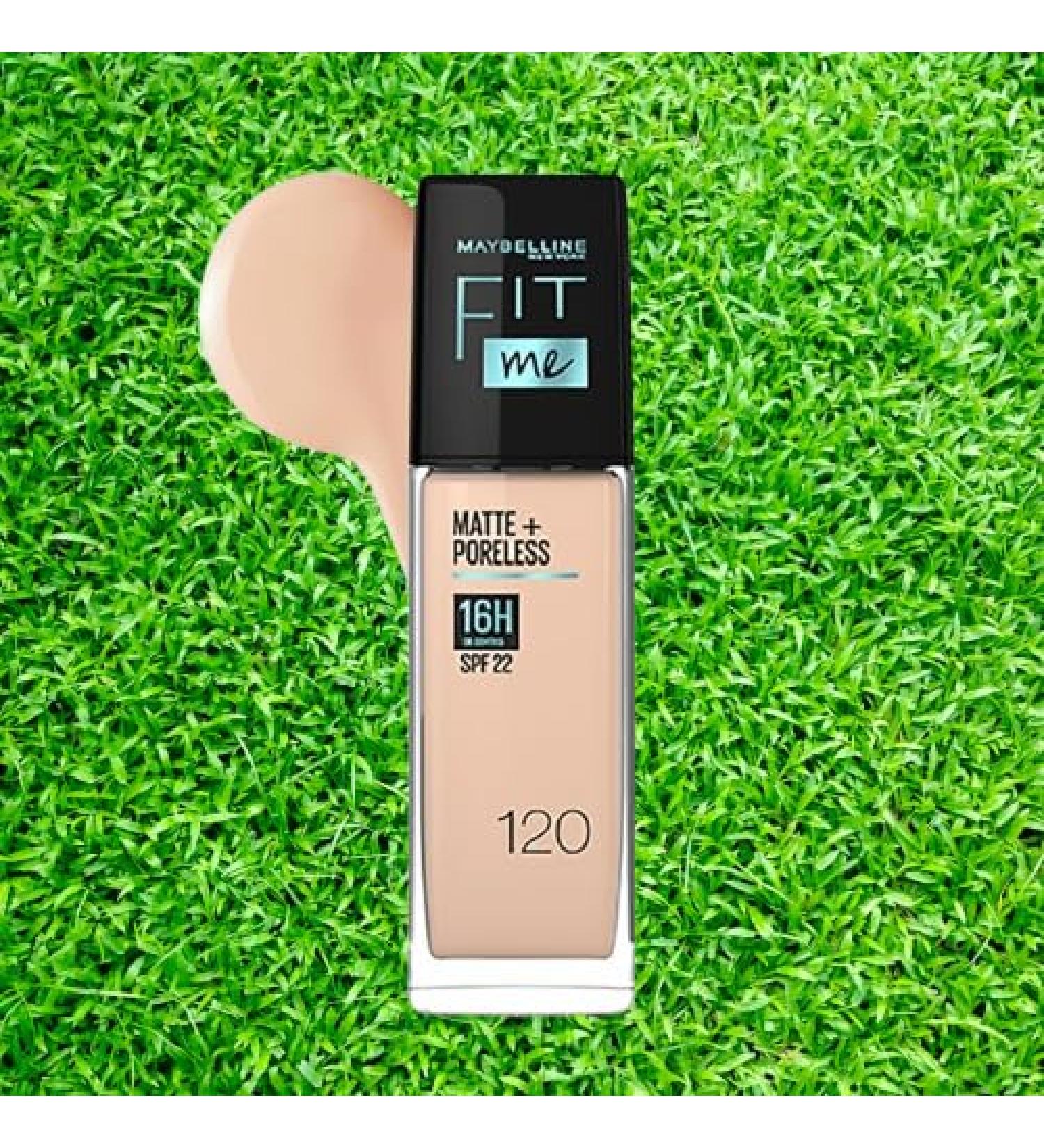 May/b-/e lline New York Liquid Foundation Medium Coverage Lotion Matte Finish With Spf Absorbs Oil Fit Me Matte + Poreless For Oily Skin 120 Classic Ivory 30Ml Pack Of 1 - Buy Online on GoSupps.com