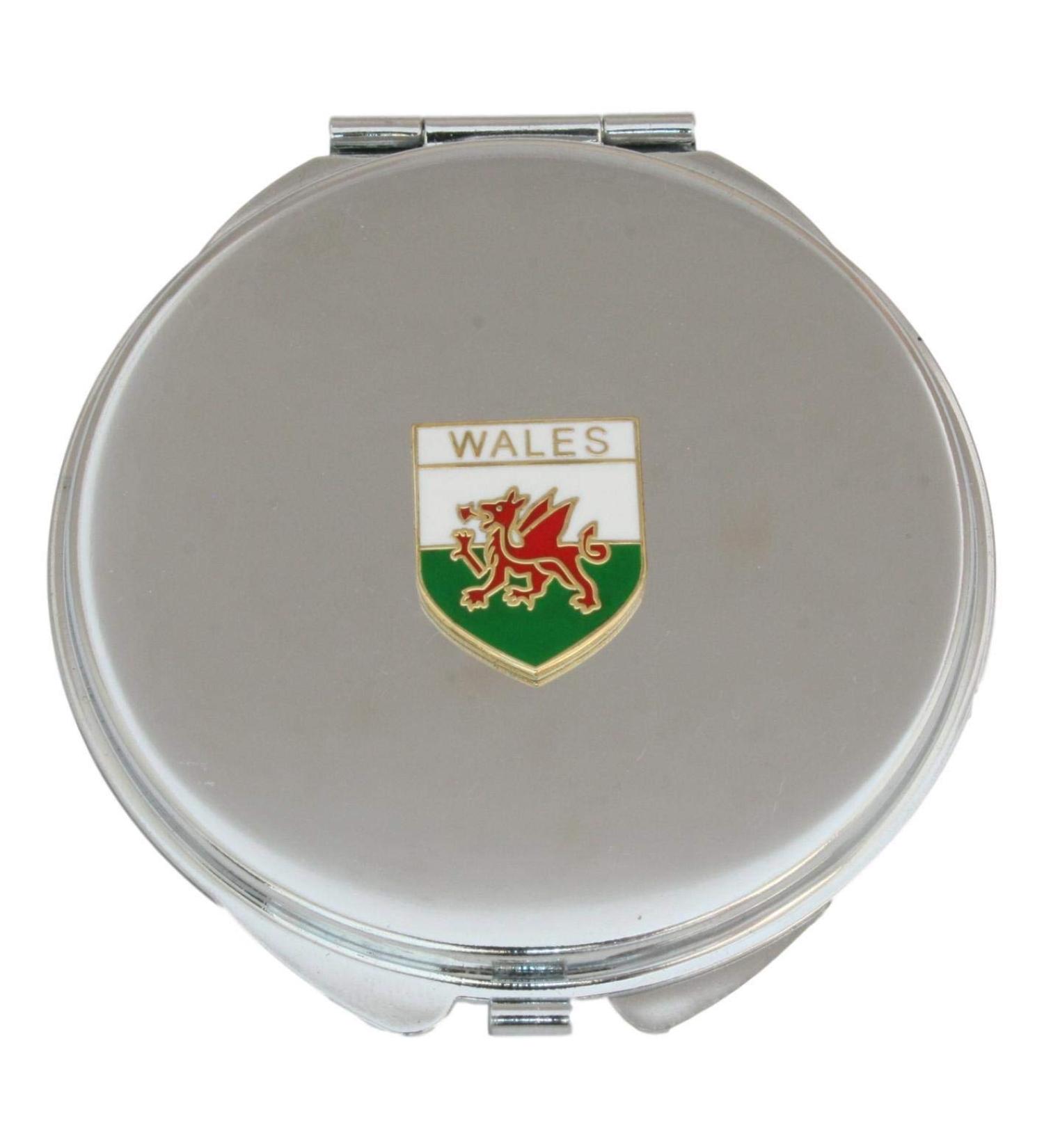 Welsh Shield Compact Mirror Handbag Gift With Free Engraving 492 - Buy Online on GoSupps.com