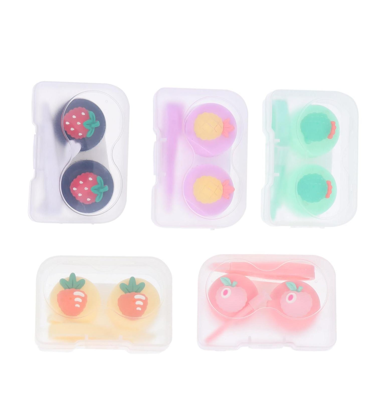 Partykindom 5-Piece Travel Case for Contact Lenses - Organizer with Tweezers - Practical Storage Box & Glasses Holder - Buy Online on GoSupps.com
