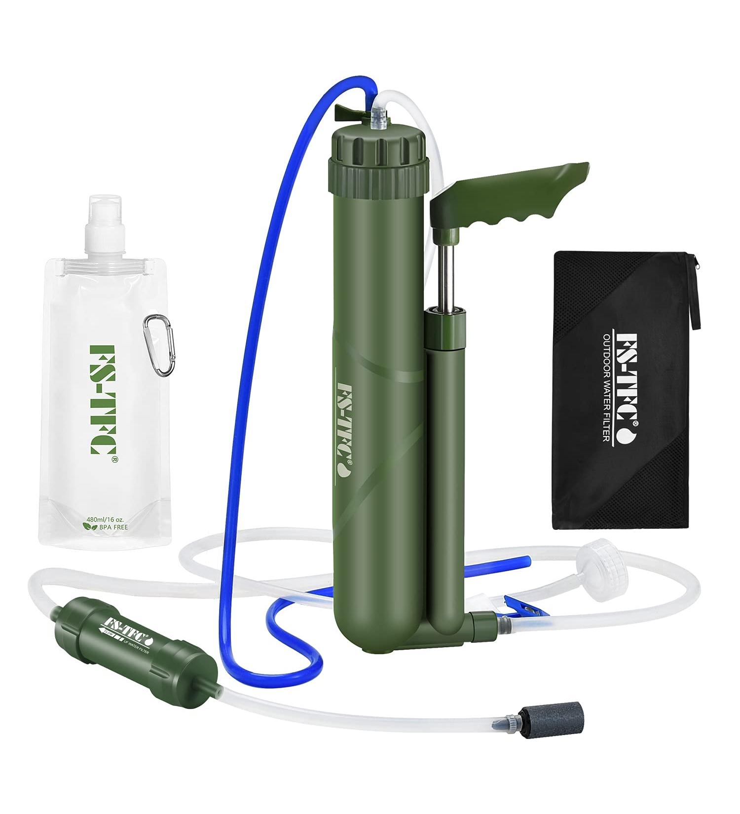 FS-TFC Portable Reverse Osmosis Water Filtration System - 0.0001 Micron Precision Purification for Hiking, Camping, Travel & Emergencies - Buy Online on GoSupps.com