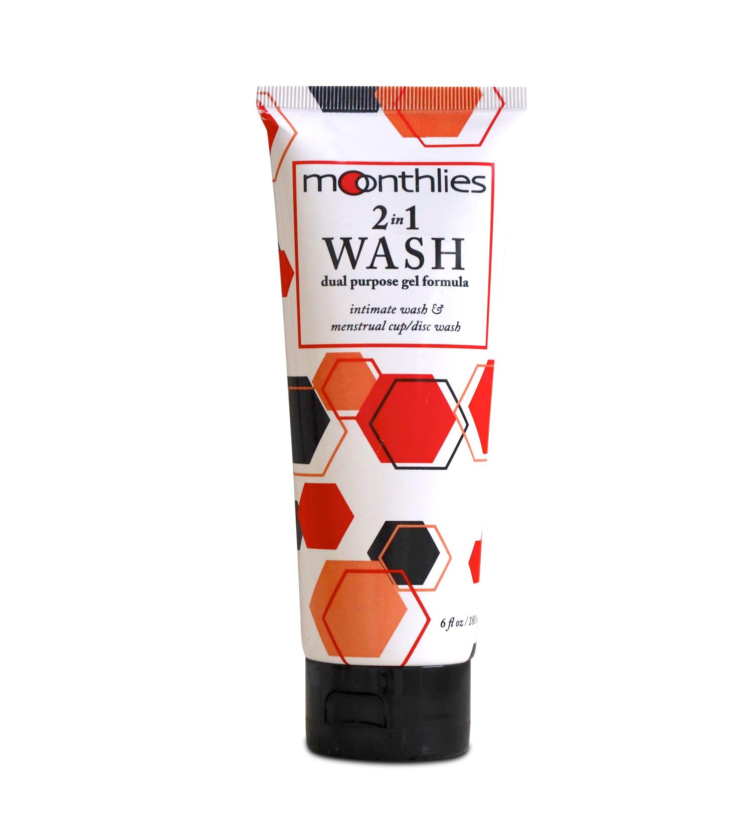 MOONTHLIES Menstrual Disc Wash - 2 in 1 Cleaner for Menstrual Cup/Disc (6 Fl Oz) - Pack of 1 - Buy Online on GoSupps.com