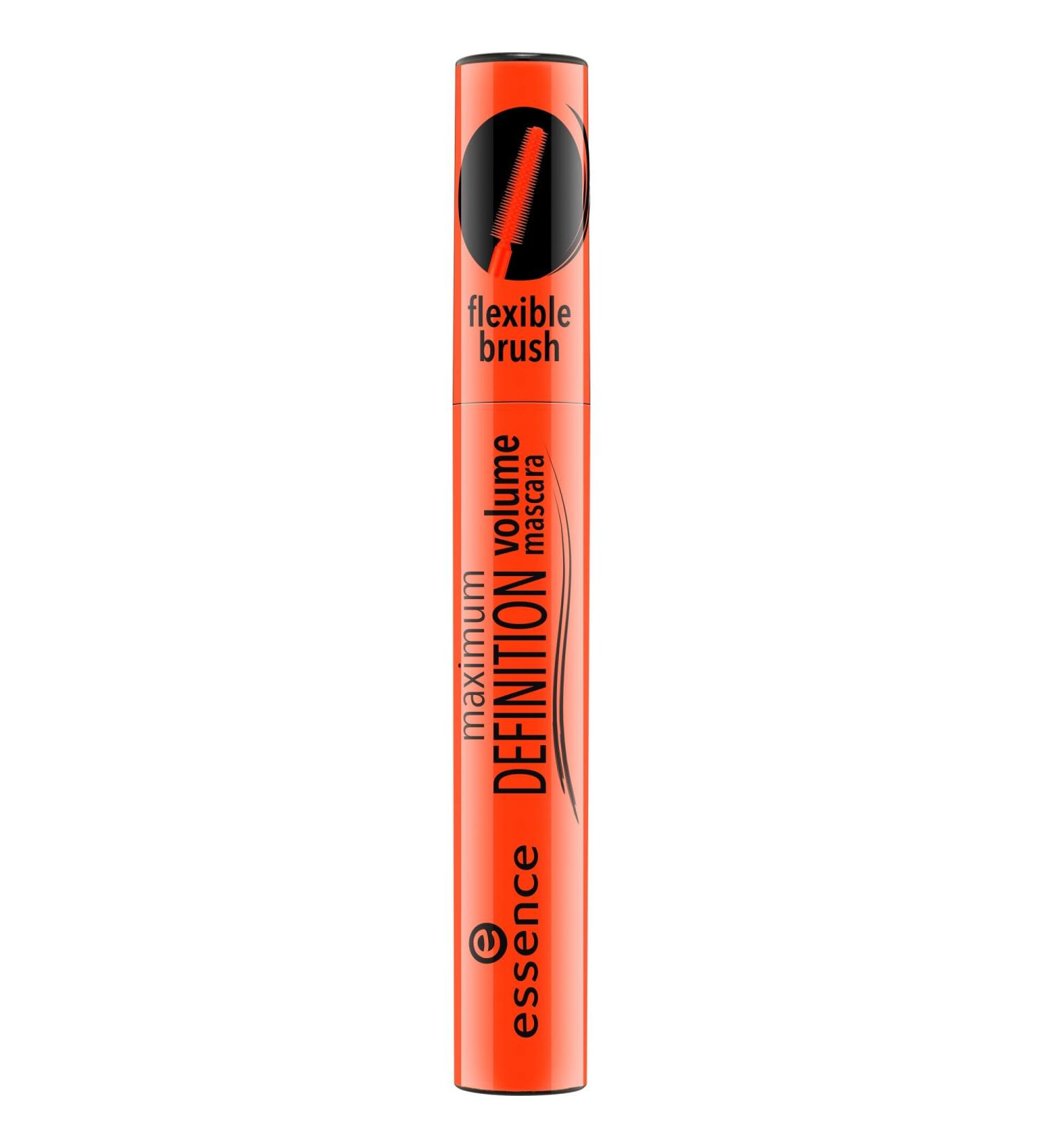 Essence Maximum Definition Mascara - Vegan Flexible Brush for Volume & Definition No. 01 Black - Buy Online on GoSupps.com