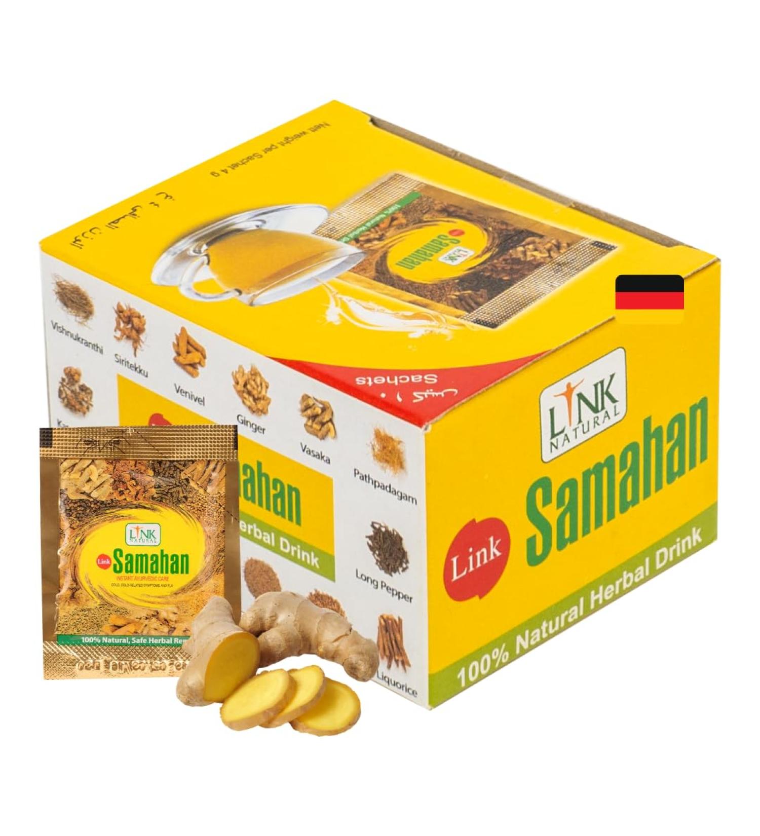 Link Natural Samahan Tea | 100% Authentic Ayurvedic Herbal Tea | 200 Bags (800g) | Direct Shipping Worldwide from Germany - Buy Online on GoSupps.com