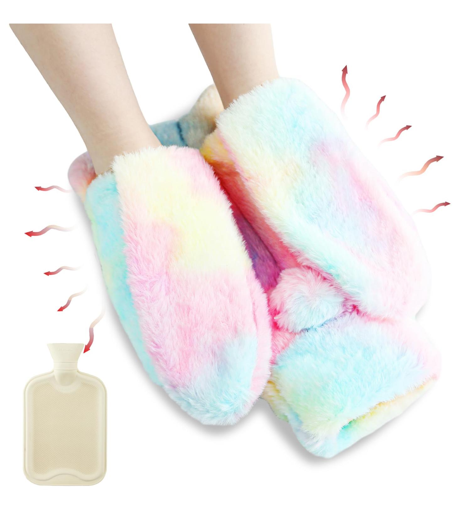 Electricity-Free 2L Foot Warmer Bottle | Soft Rabbit Ear Design | Multi-Functional Heating Pads for Men & Women | Colorful Winter Gift - Buy Online on GoSupps.com