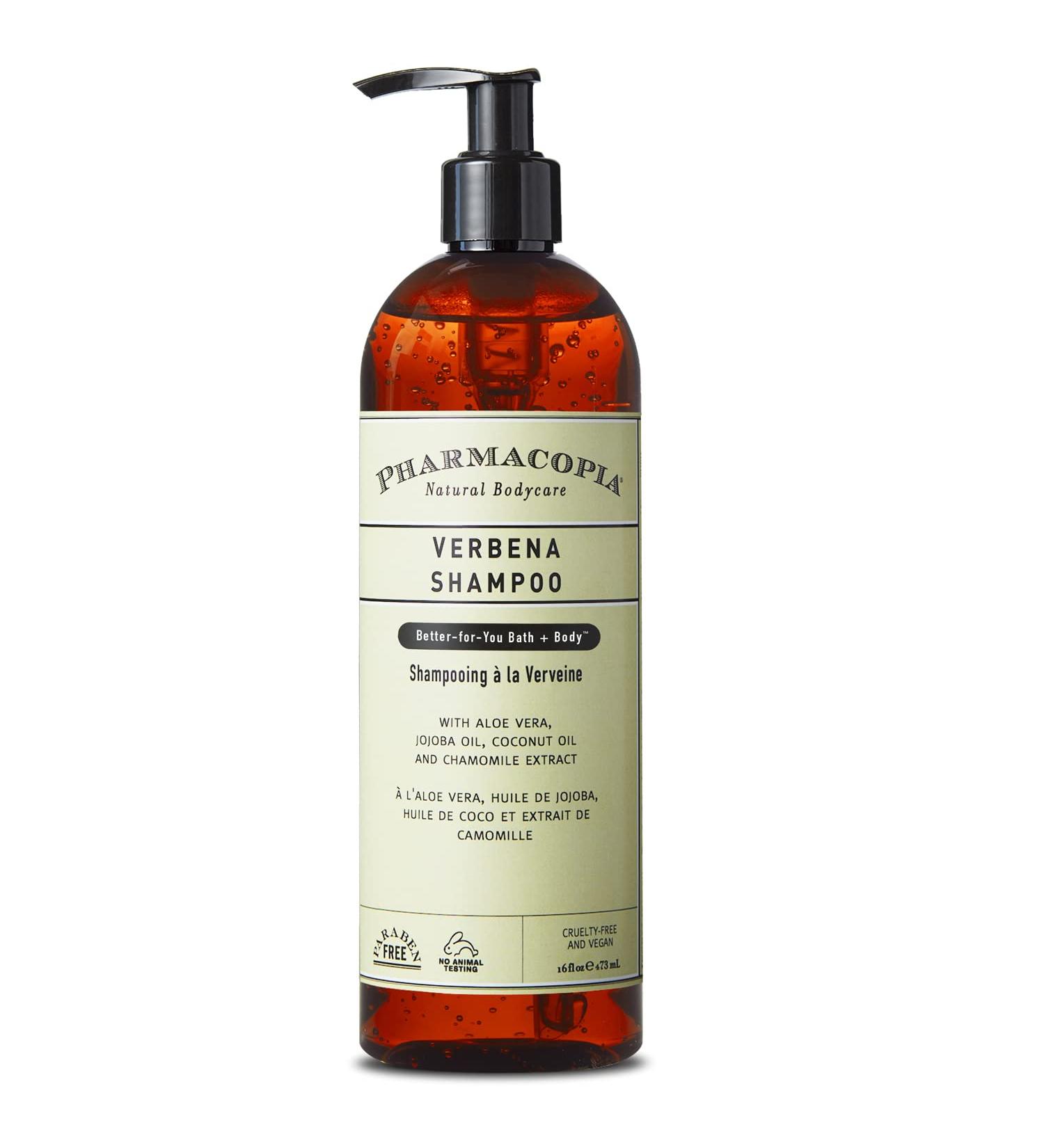 Pharmacopia Verbena Shampoo 16 oz - Vegan, Cruelty Free, Organic Ingredients | Aromatherapy Hair Care - No Parabens or Sulfates - Buy Online on GoSupps.com