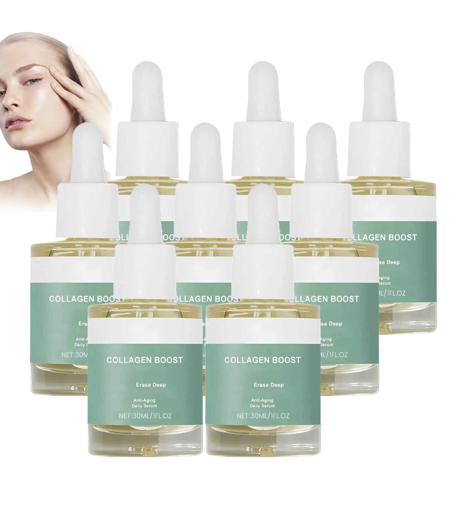  ZLHHRZJX Luxeveria Collagen Anti-Aging Serum With Vitamin C - Facial Smoothing Oil Essence Fortifying And Moisturizing For All Skin Types Firming For Intense Hydration (8 PCS) - Buy Online on GoSupps.com