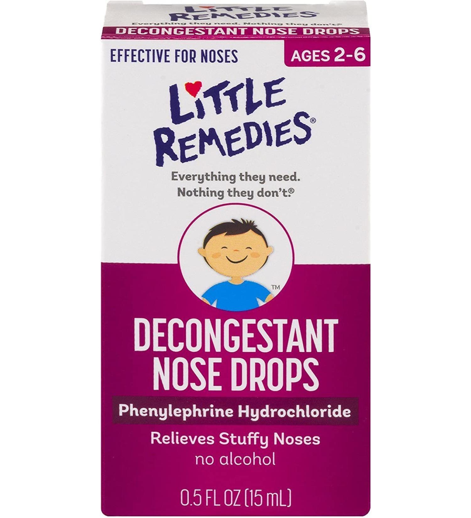 Little Remedies Little Noses Decongestant Drops - 0.5 oz (2 Pack) - Buy Online on GoSupps.com
