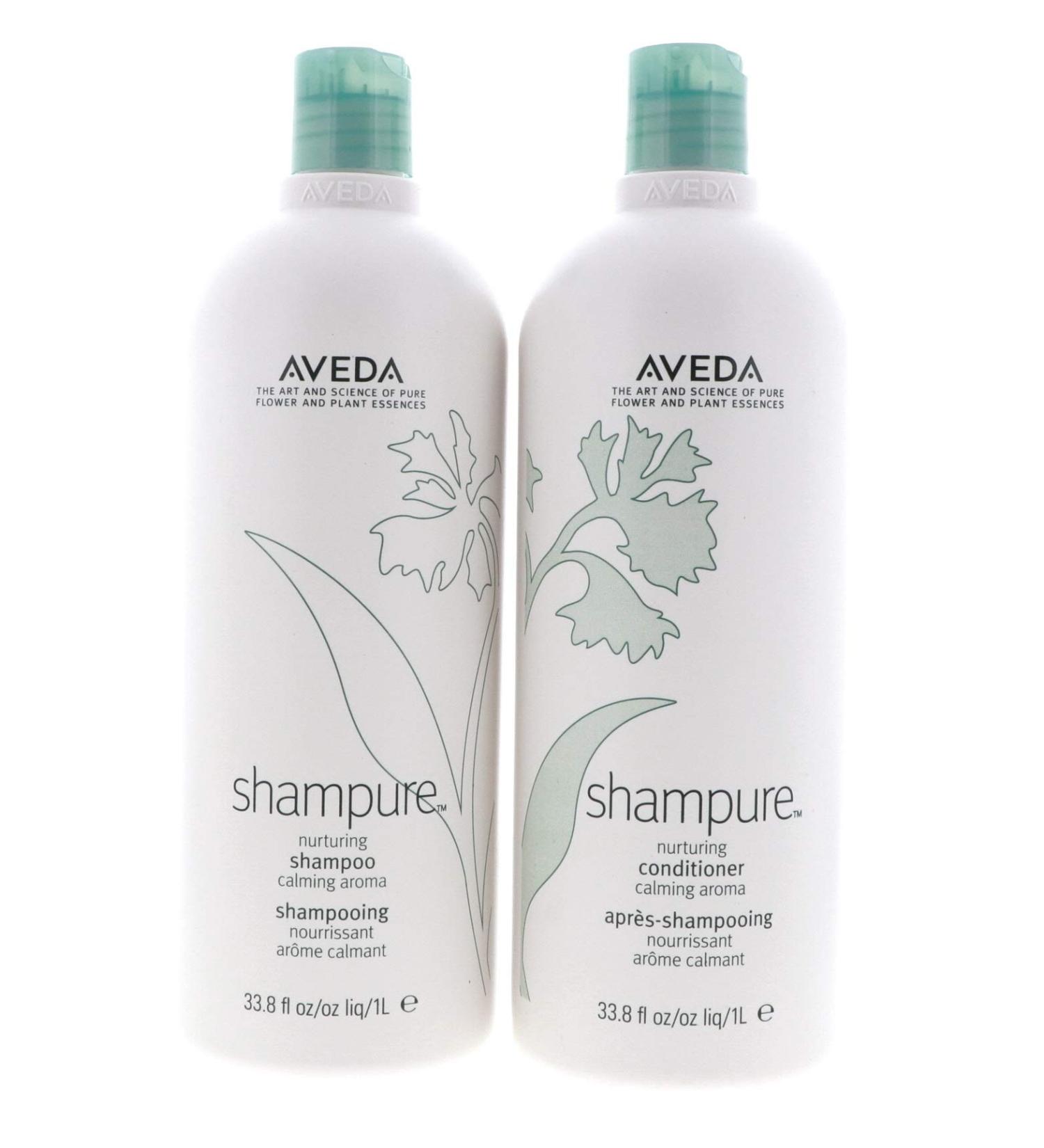 Aveda Shampure Nurturing Shampoo and Nurturing Conditioner Duo 33.8 Ounces Set 33.8 Fl Oz (Pack of 2)
