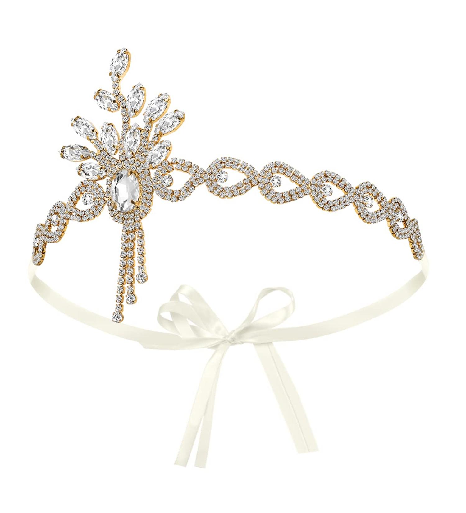 Lurrose Vintage 1920s Leaf Medallion Headband for Women - Perfect for Wedding, Bridal, and Themed Parties - 1 Pack - Buy Online on GoSupps.com