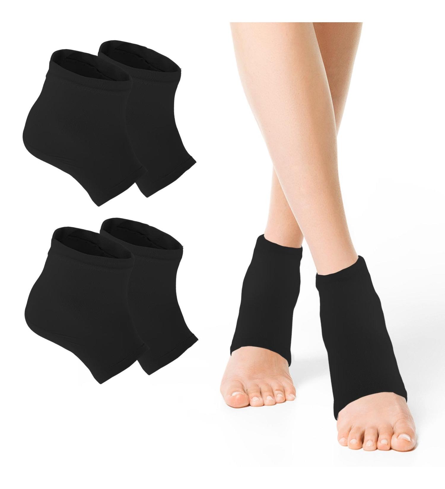 Wllhyf Ventilated Moisturizing Gel Socks - Soft Open-Toe Spa Socks for Foot Care & Treatment | Hydrate Dry Cracked Feet - Buy Online on GoSupps.com