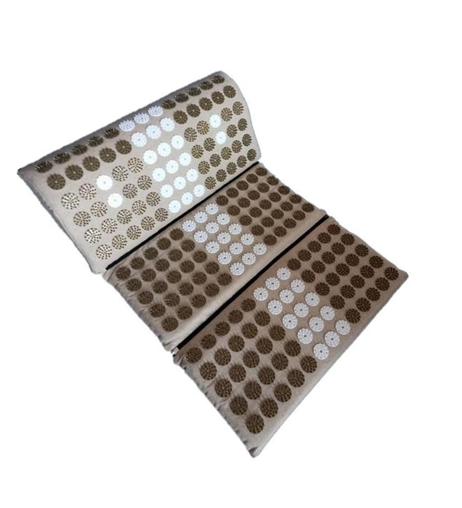 Dunlap Massage Cushion - Linen Cotton Acupressure Mat for Back Pain Relief | Healthcare Massage Pillow & Tool - Buy Online on GoSupps.com