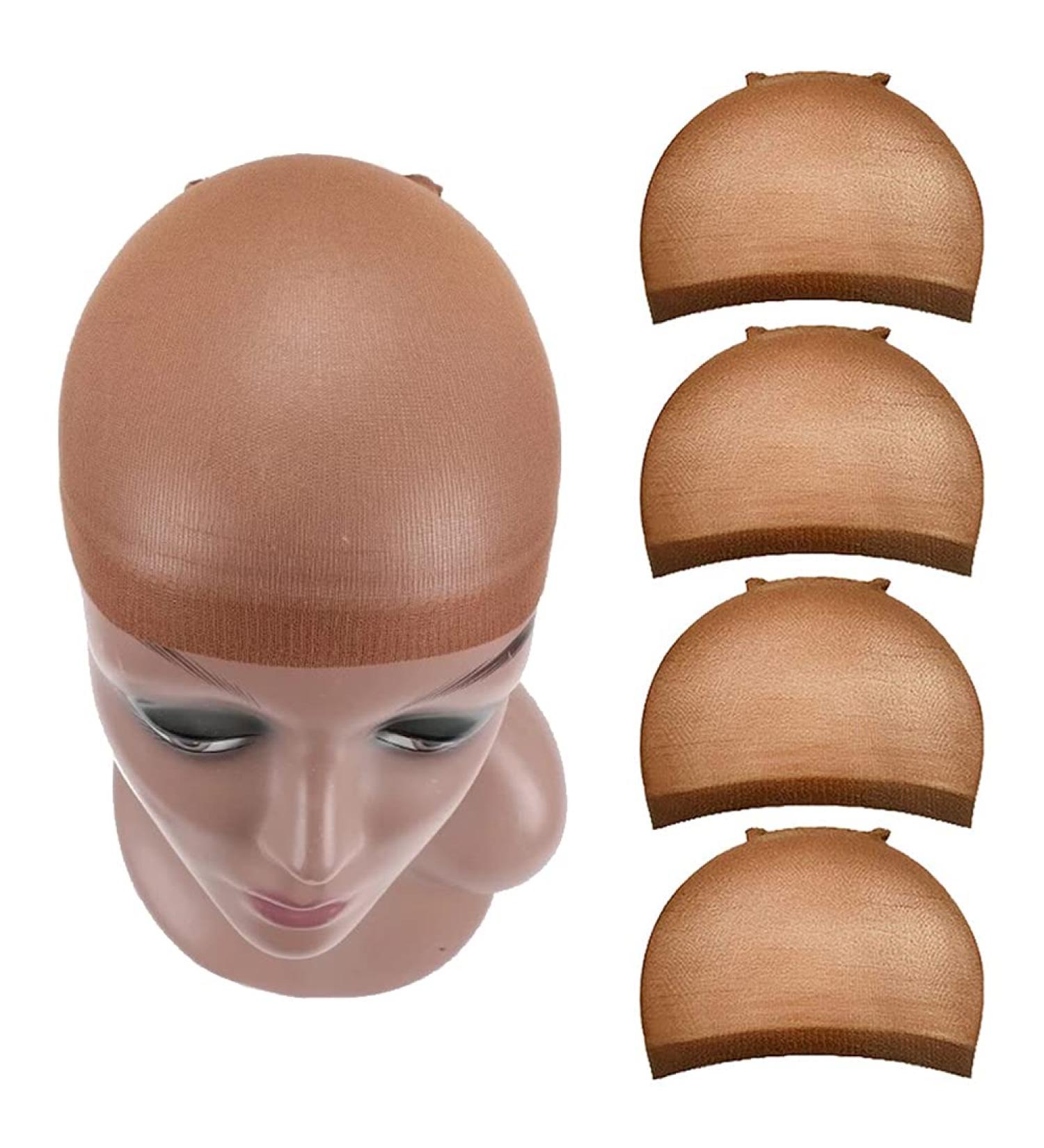 Dark Brown Wig Caps for Women - 4 PCS Lace Front Wig Caps - One Size Fit - Buy Online on GoSupps.com