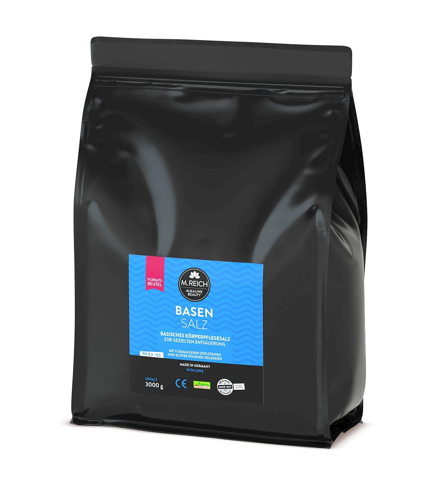 M.Reich Basensalz 3000g - Medical Deacidification Salt with R gener Healing Earth & Gemstone Powder - Ideal for Foot & Full Baths | Shop Internationally - Buy Online on GoSupps.com