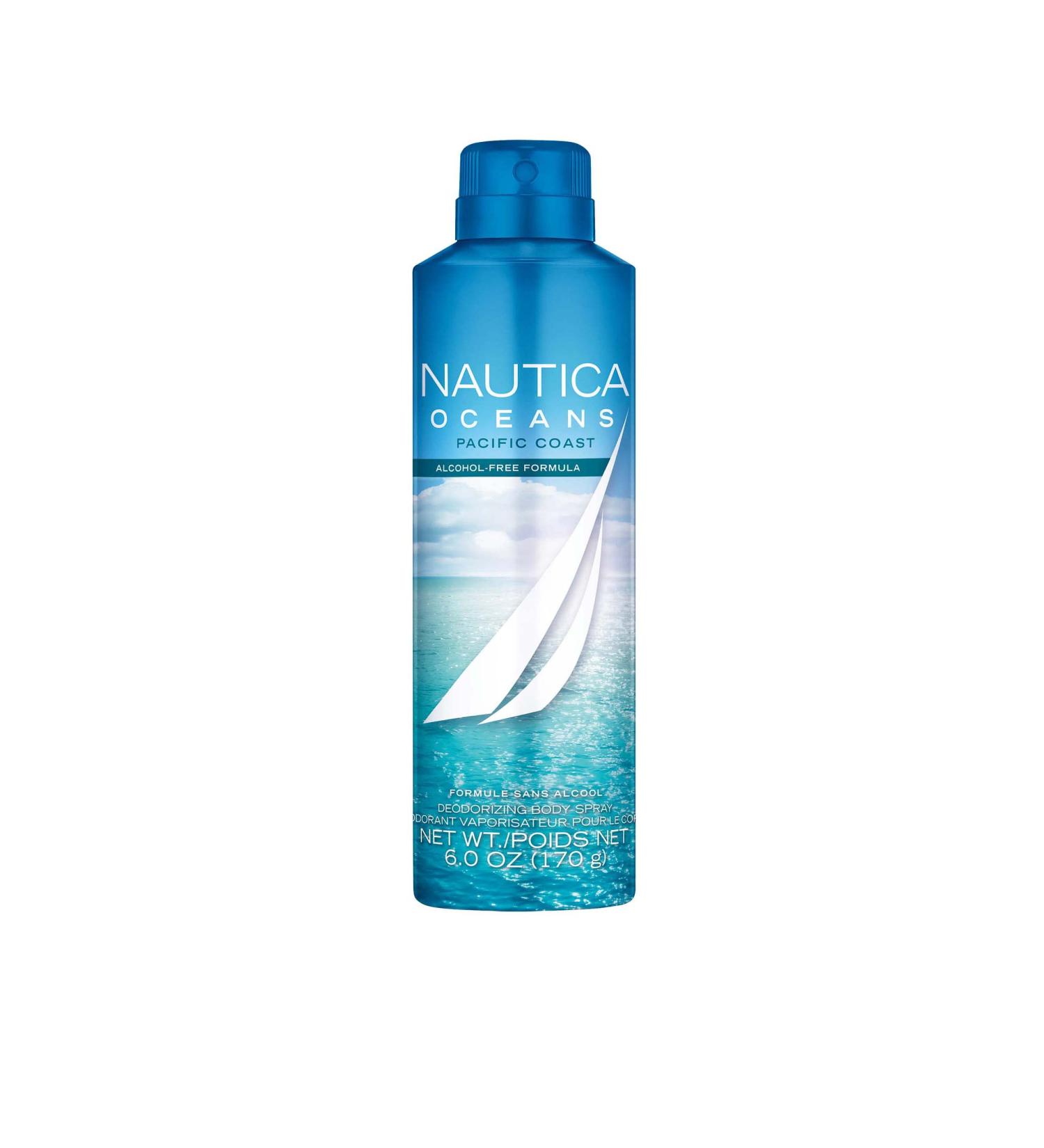 Nautica Oceans Pacific Coast Deodorizing Body Spray 6.O Fl. Oz (Pack of 12) 6 Fl Oz (Pack of 12) - Buy Online on GoSupps.com