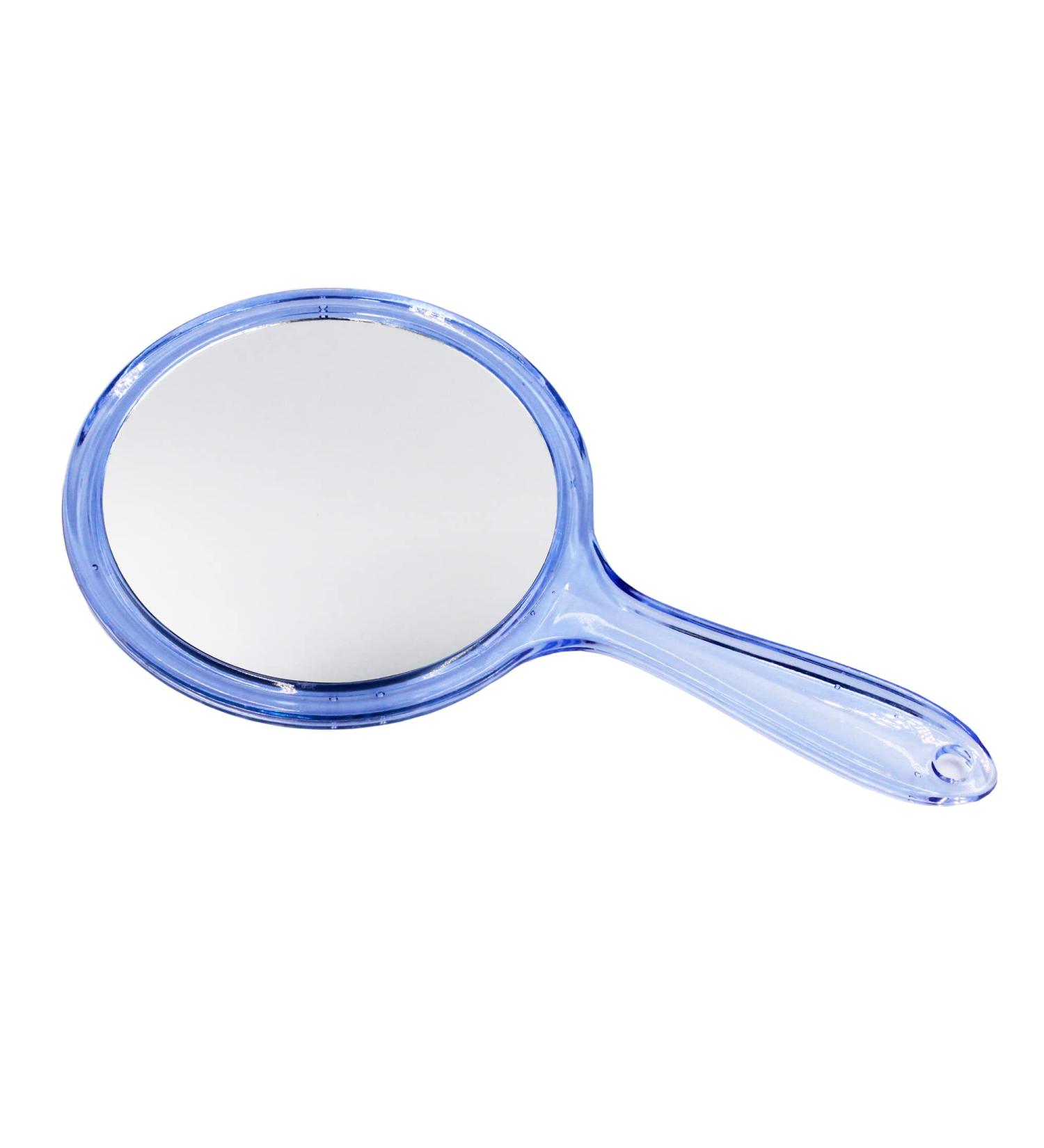Buy OIGUMR Large Double Sided Handheld Mirror - 1x/2x Magnification Cute Design 5.8x10.6 inch Blue - Perfect for International Shipping! - Buy Online on GoSupps.com