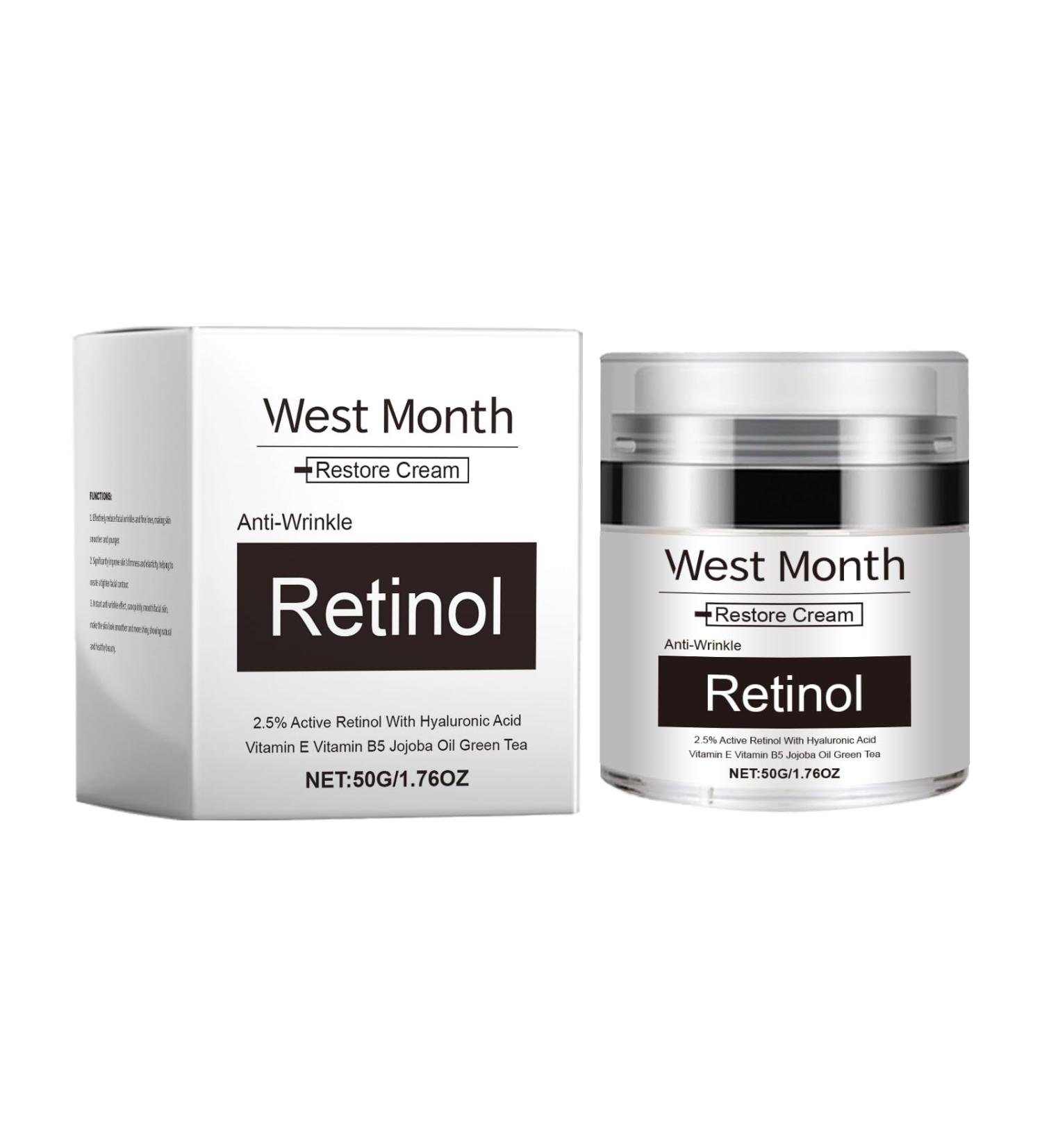Retinol Skin Care Cream Lightens Fine Lines Hydrating Moisturizing Softening Nourishing Skin Cream - Buy Online on GoSupps.com