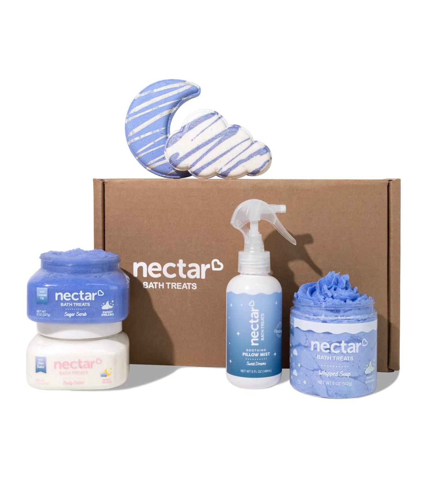 Spa Day Gift Set for Women - Pillow Spray, 2 Bath Bombs, Shea Body Butter, Sugar Body Scrub - Enriched with Almond Oil, Epsom Salt & Kaolin Clay - Perfect Mother's Day Gift - Buy Online on GoSupps.com