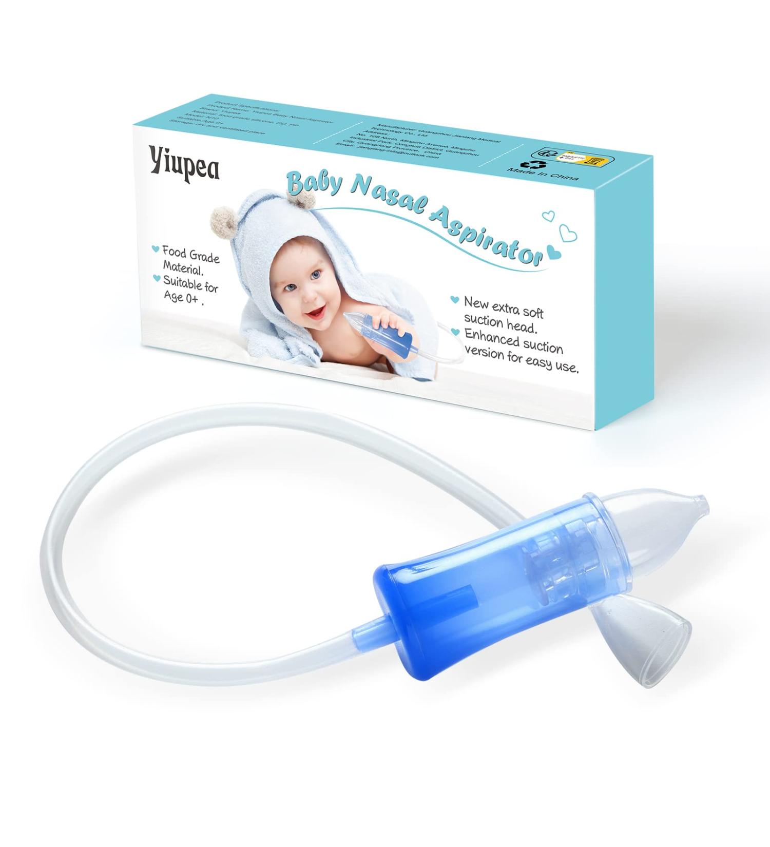 Baby Nasal Aspirator - Reusable Nose Cleaner with Silicone Tips & Enhanced Suction | Easy to Use & Clean | Includes Storage Case & Cleaning Brush | Baby Shower Gift - Buy Online on GoSupps.com