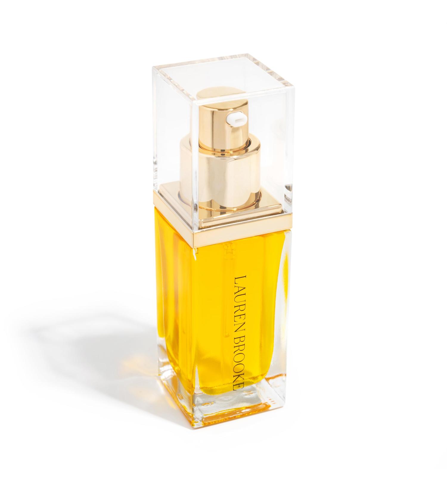 Lauren Brooke Organic Face Serum for Women Anti Aging with Jojoba Rosehip & Sea Buckthorn - Brightening Serum for Dark Spots Fine Lines & Glowing Skin - All Skin Types 1 oz