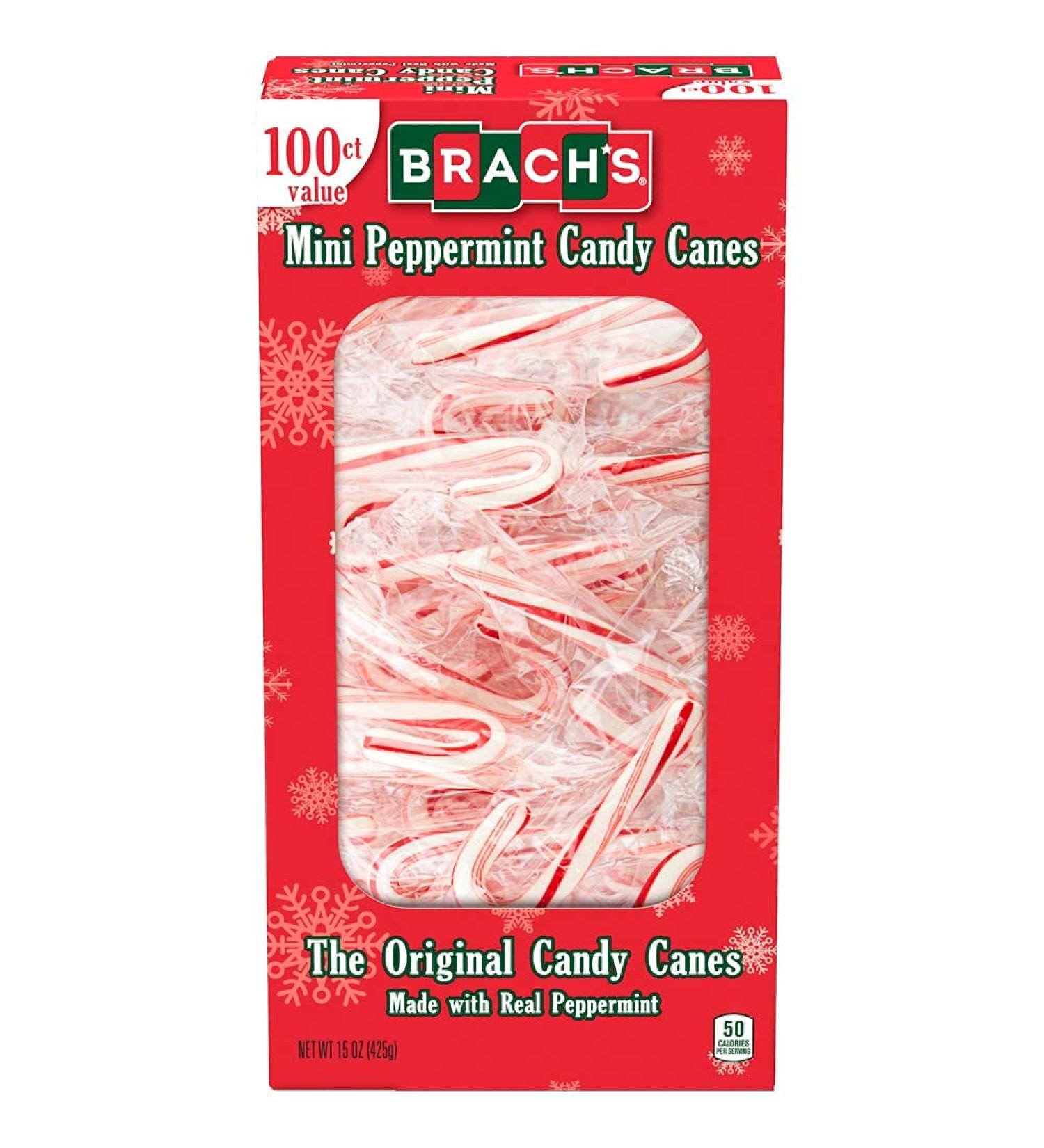 Brachs 100 Count Peppermint Candy Canes 16.5 Ounce (Pack of 1)