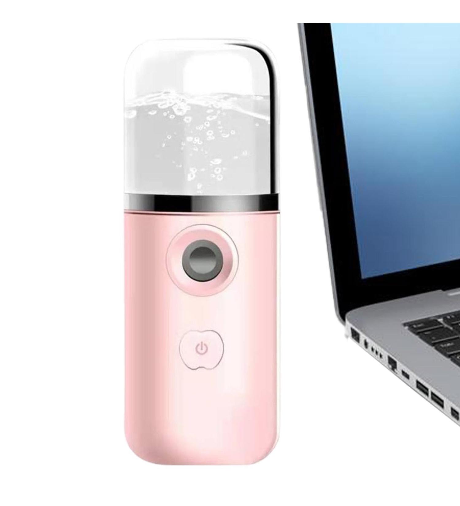 Nano Mister for Lash Extensions - Sprayer Mister Hydrating Portable Eyelash Aftercare Tool - Rechargeable Face Steamer for Lash Salon Make-Up & Skincare Treatments Pink - Buy Online on GoSupps.com