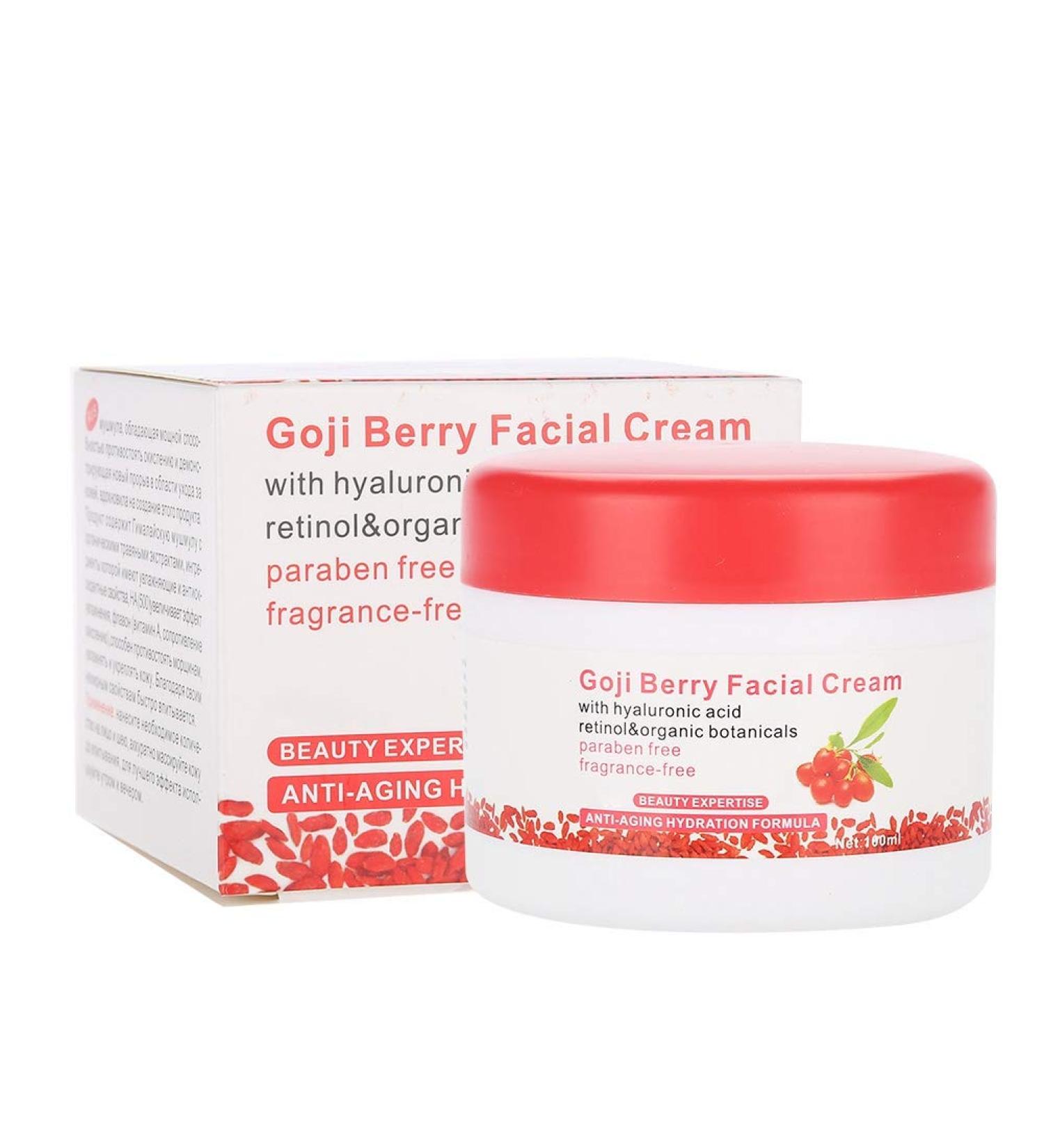 YUYTE Anti-Aging Goji Berry Cream - Reduces Dark Circles & Wrinkles Firming Face Cream for Youthful Skin - Buy Online on GoSupps.com
