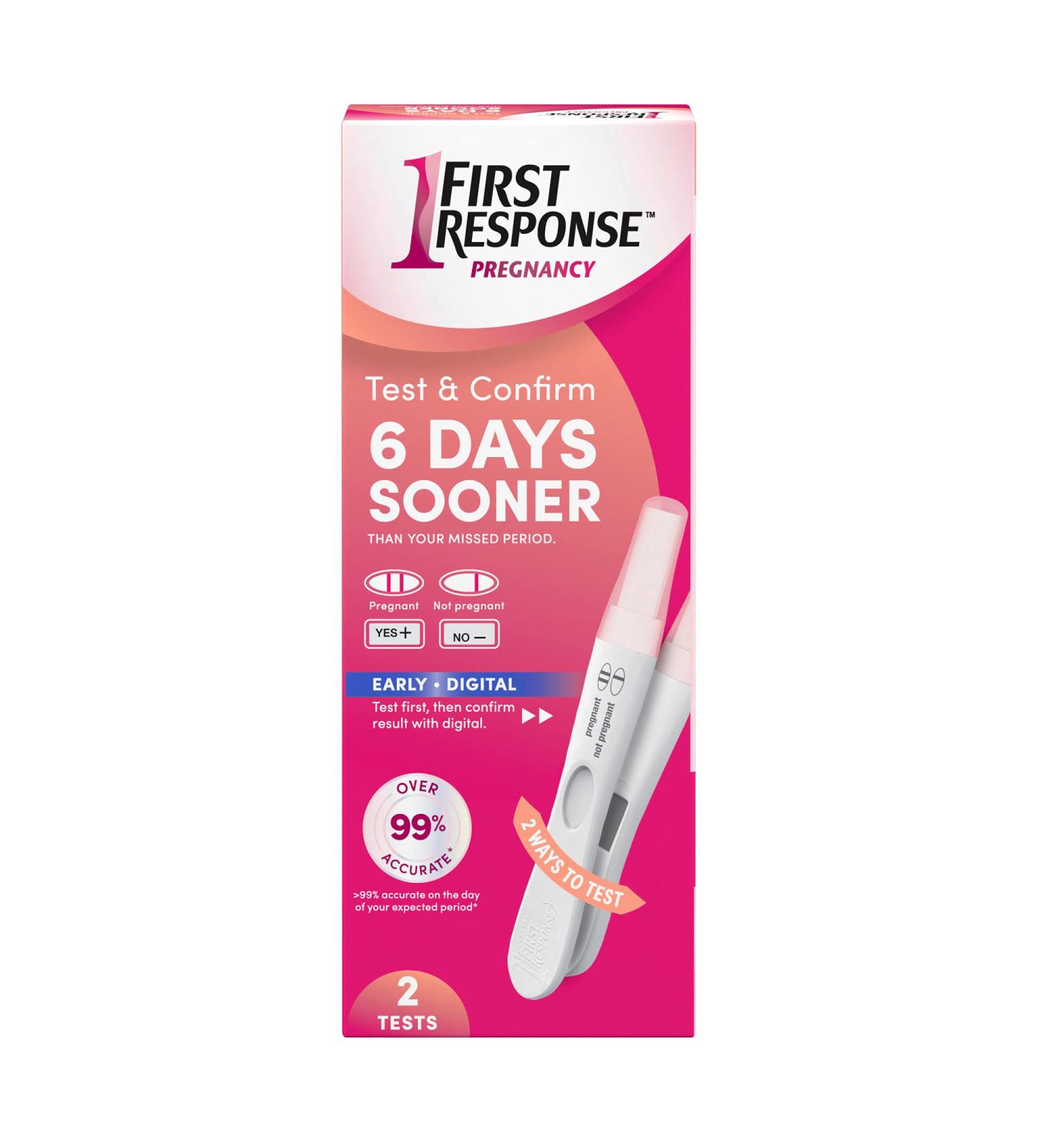 First Response Test & Confirm Pregnancy Test - 1 Line & Digital Test Pack - Buy Online on GoSupps.com