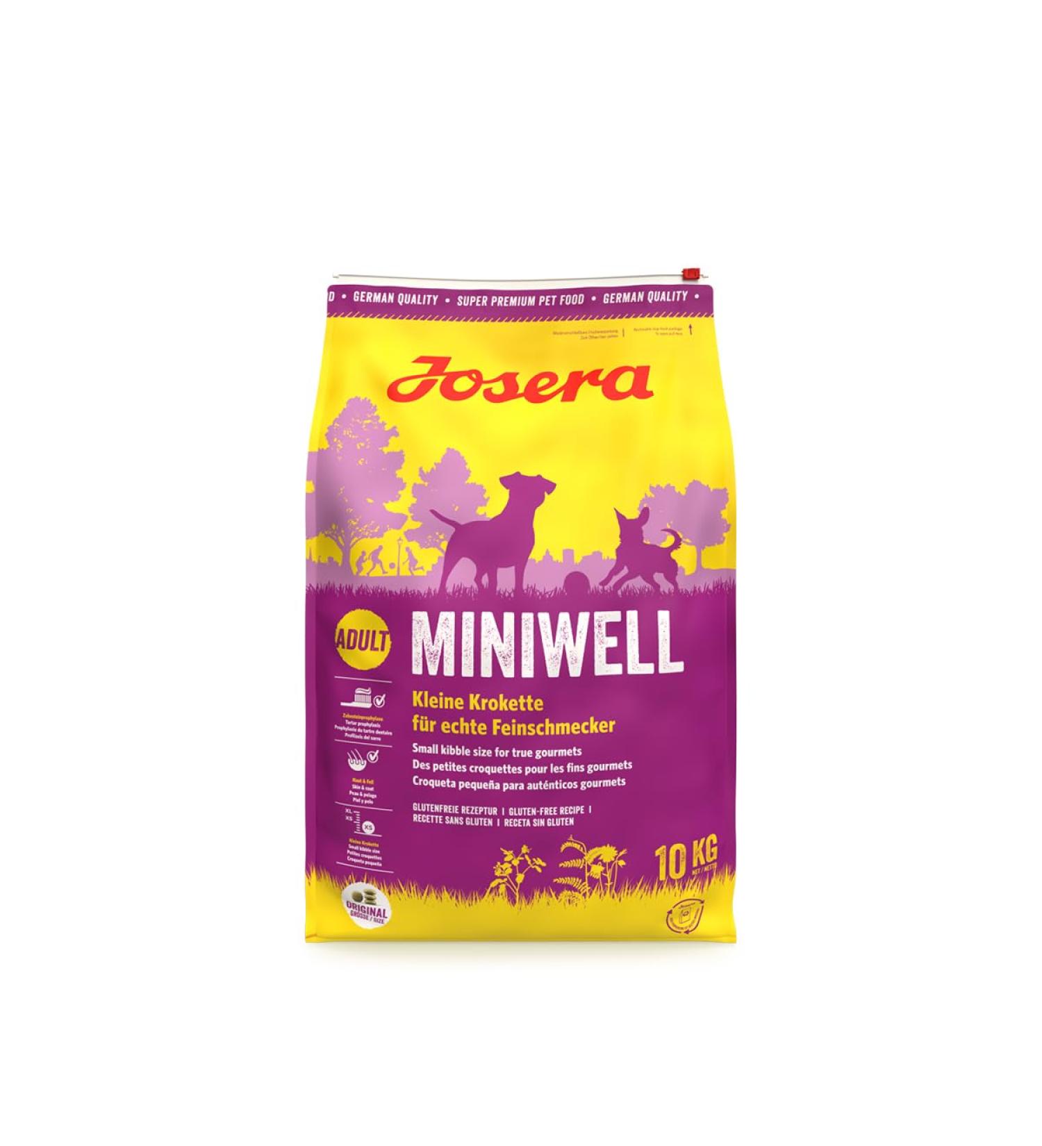 Josera Miniwell Dog Food for Small Breeds | 10 kg Super Premium Dry Food with Poultry | Extra Compatible Recipe | Adult Dogs - Buy Online on GoSupps.com