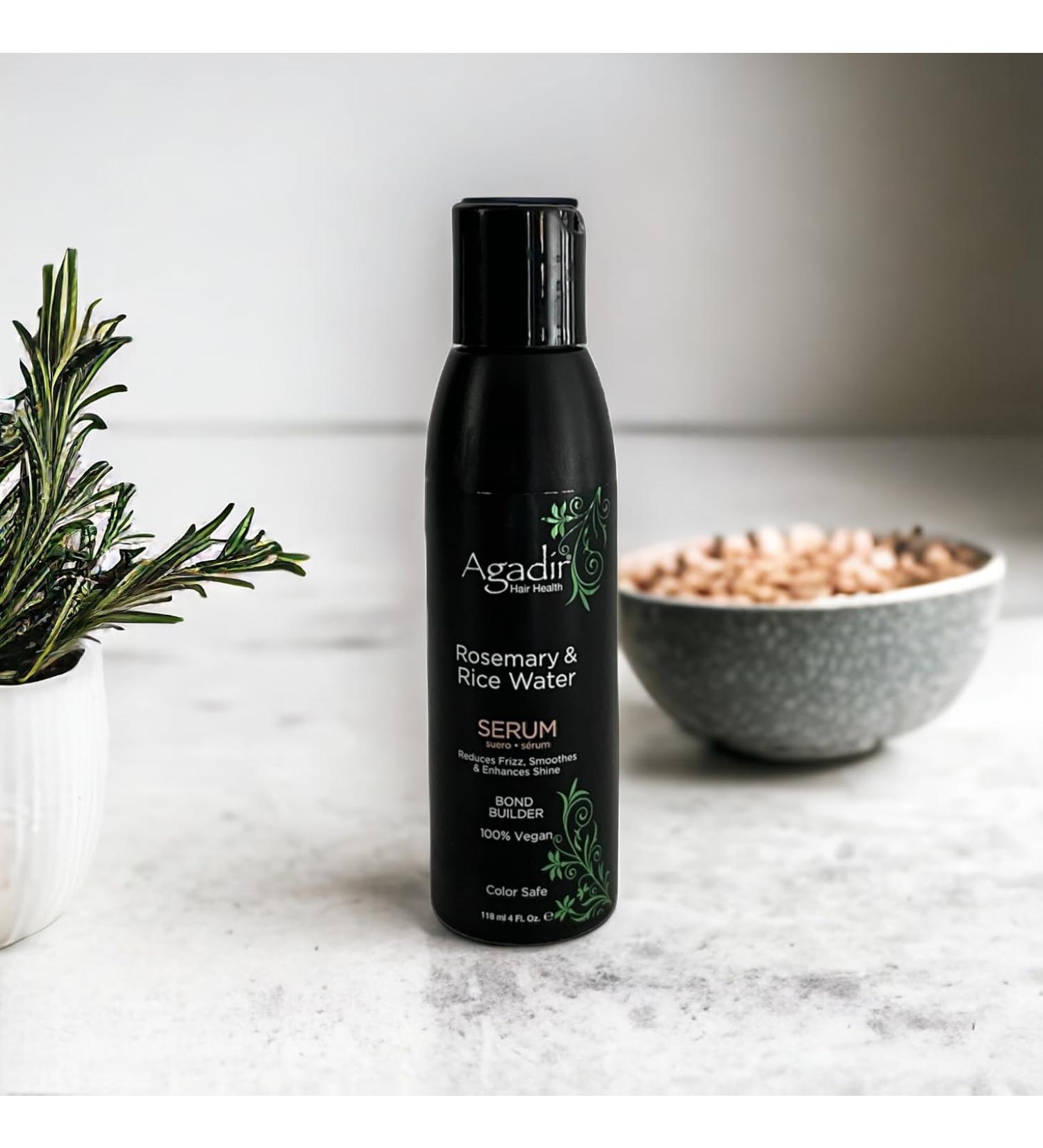 Buy Agadir Rosemary & Rice Water Hair Serum 4 oz - Nourish & Strengthen Hair | International Shipping Available - Buy Online on GoSupps.com