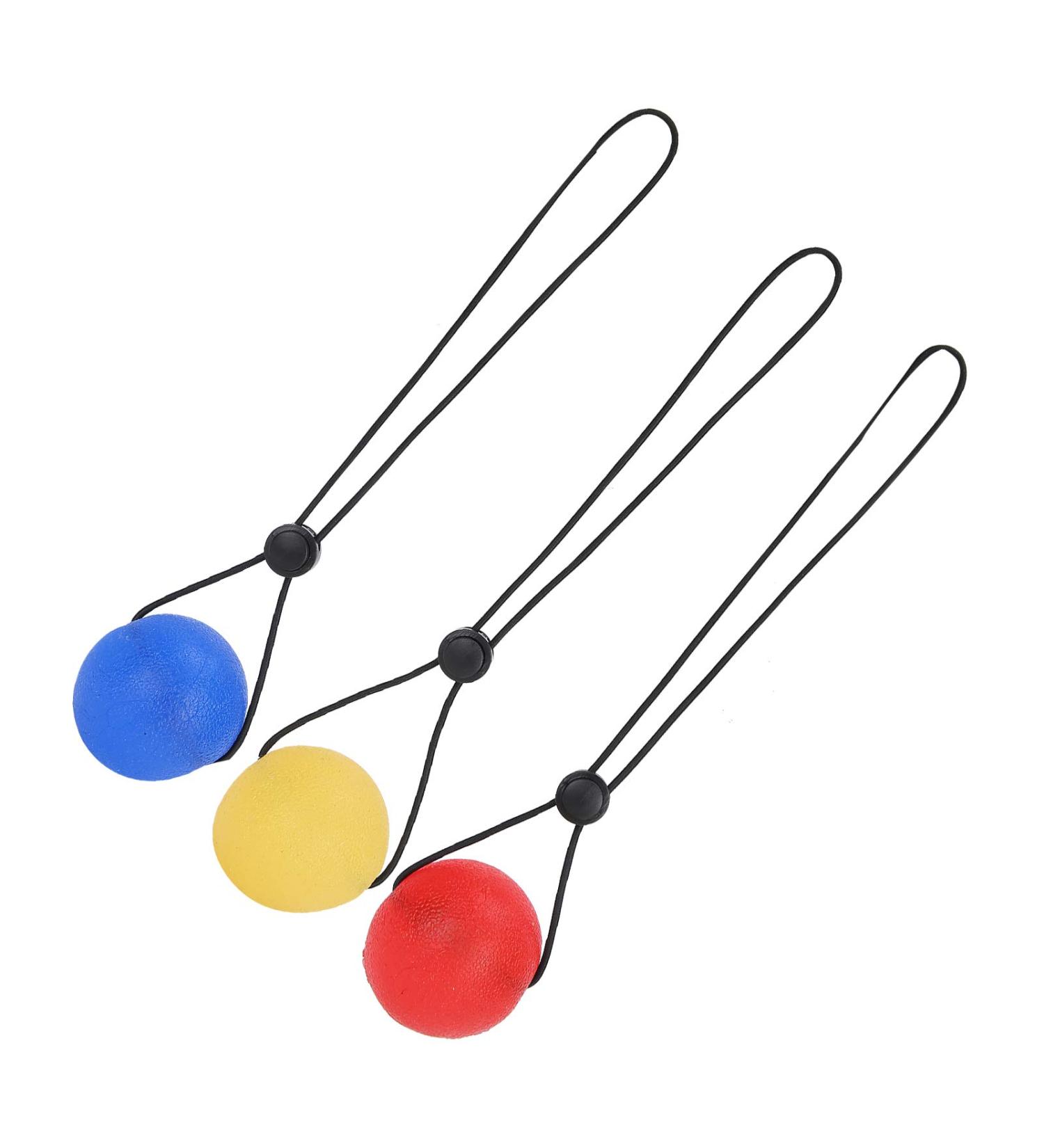 Verdant Touch Grip Ball Set Hand & Wrist Rehabilitation Strength Training Massage Balls (Yellow 15 Red 25 Blue 30 ) International Shipping Available - Buy Online on GoSupps.com
