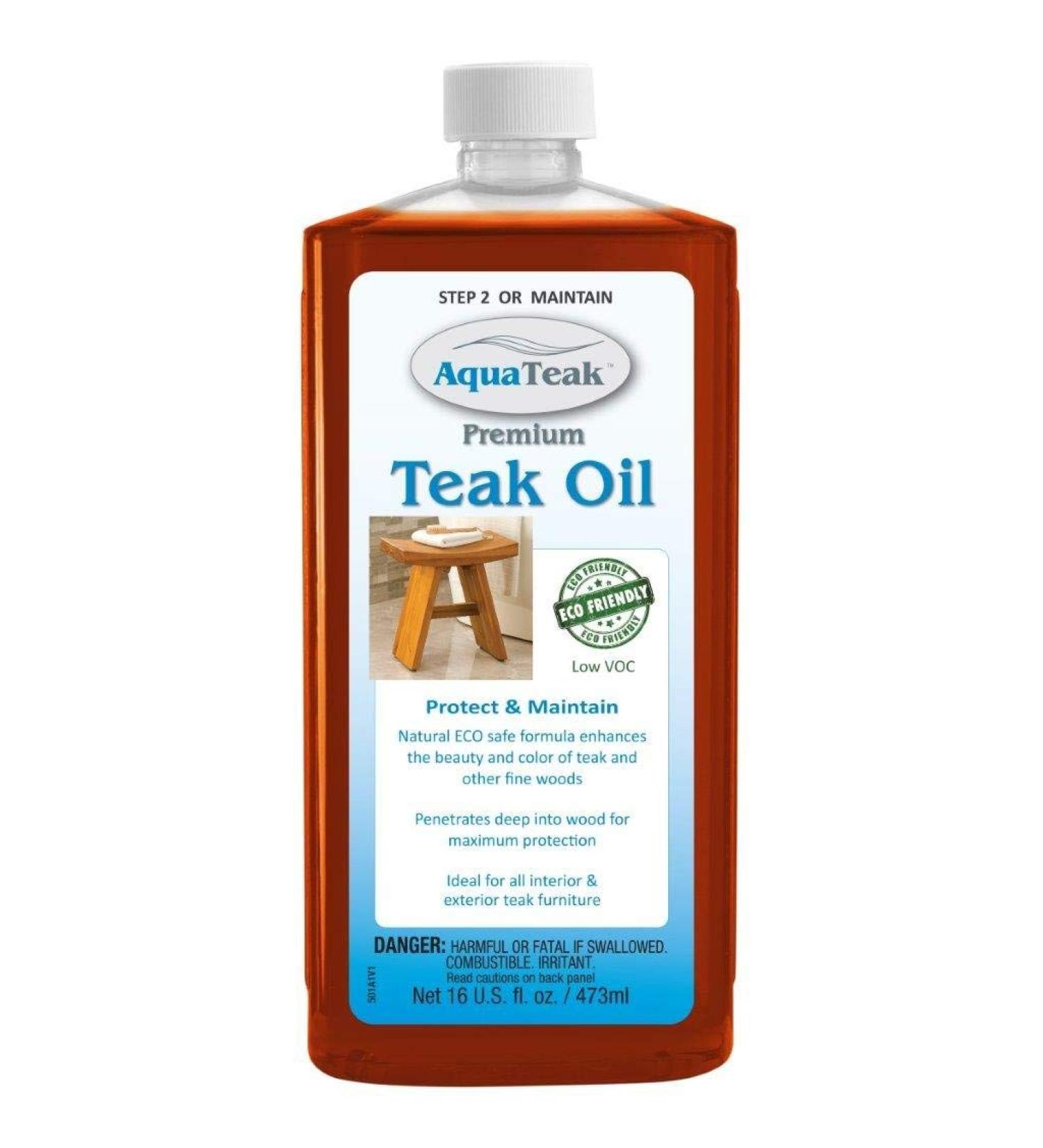 AquaTeak Premium Teak Oil - Enhance and Protect Your Teak Furniture - Buy Online on GoSupps.com
