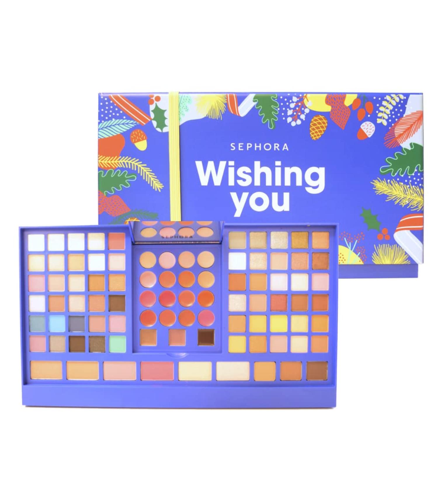 Sephora Collection Blockbuster Makeup Palette - 88 Shades (Highlighters, Bronzers, Eyeshadows, Eyeliners, Brow Powders, Lip Glosses) - Buy Online on GoSupps.com